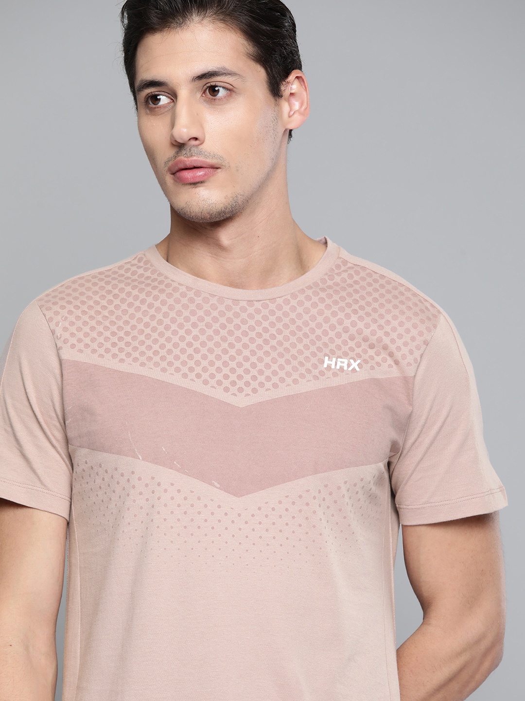 

HRX By Hrithik Roshan Men Deauville Mauve Organic Cotton Rapid-Dry Typography Yoga Sustainable Tshirts