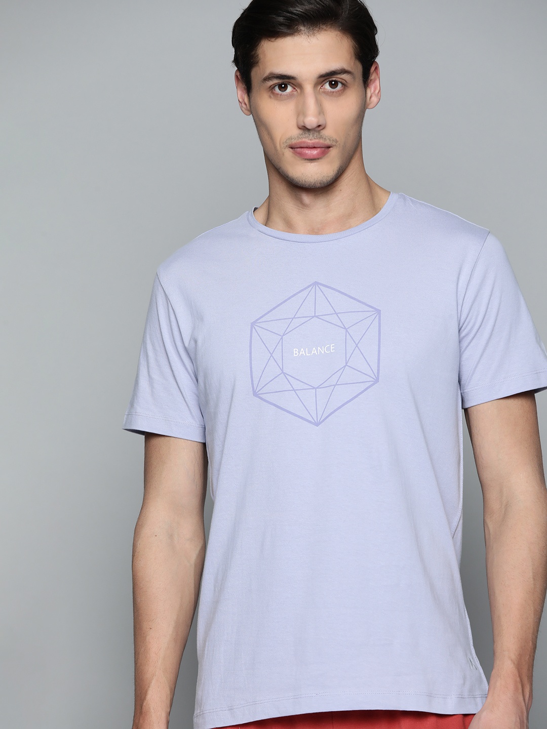 

HRX By Hrithik Roshan Yoga Men Aleutian Rapid-Dry Solid Sustainable T-shirt, Blue