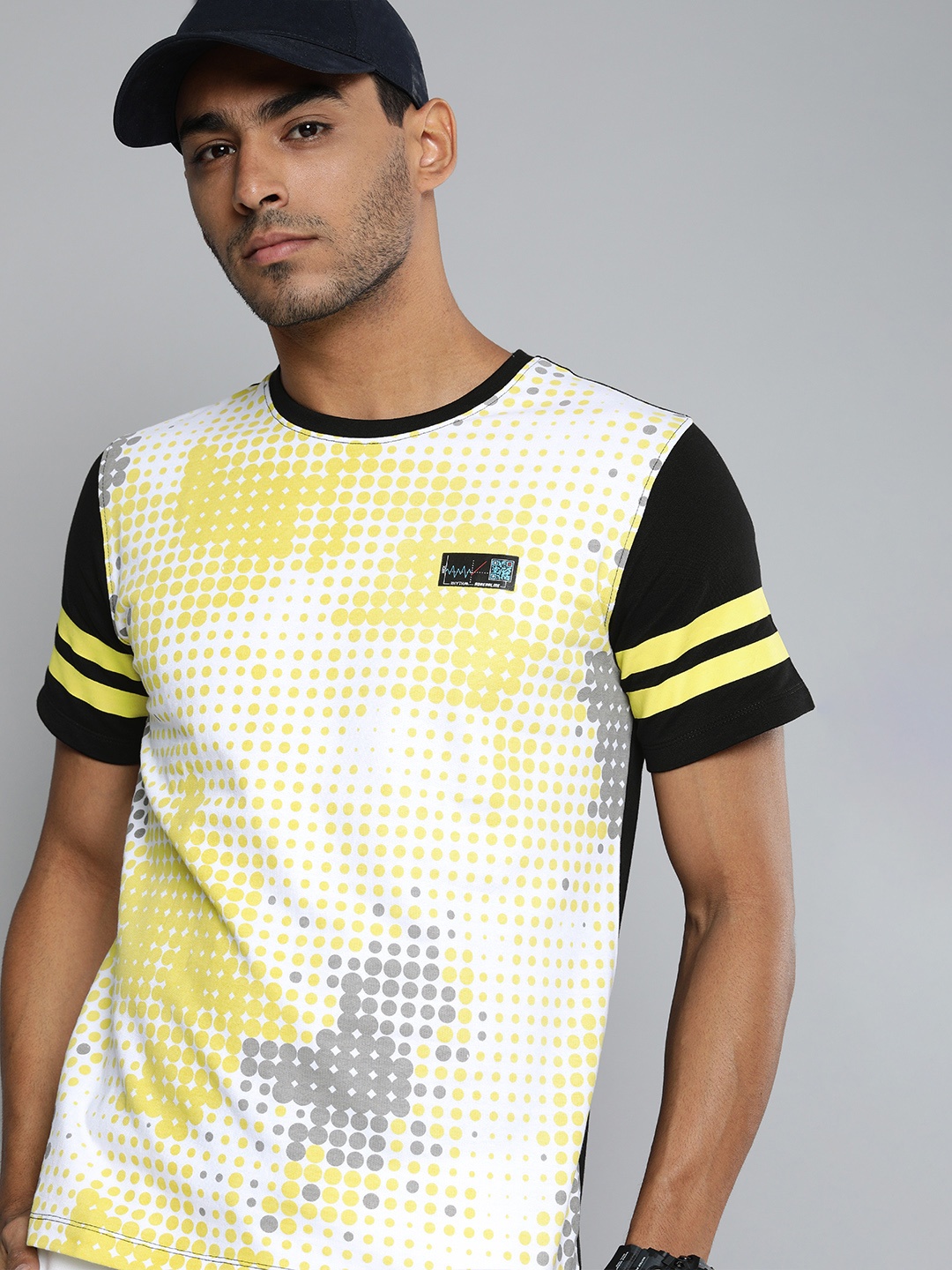 

HRX By Hrithik Roshan Lifestyle Men Optic White Bio-Wash AOP Tshirts