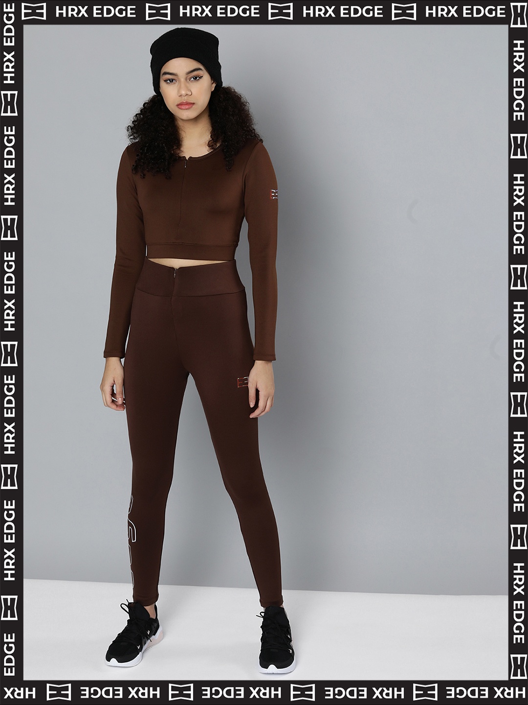 

HRX By Hrithik Roshan EDGE Lifestyle Women vixen Rapid-Dry Brand Carrier T-shirts, Maroon