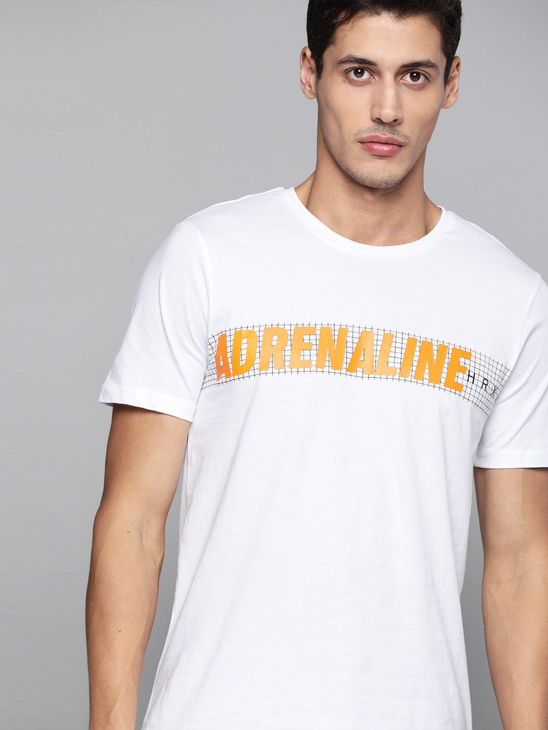 

HRX By Hrithik Roshan Lifestyle Men White Bio-Wash Typography Tshirt