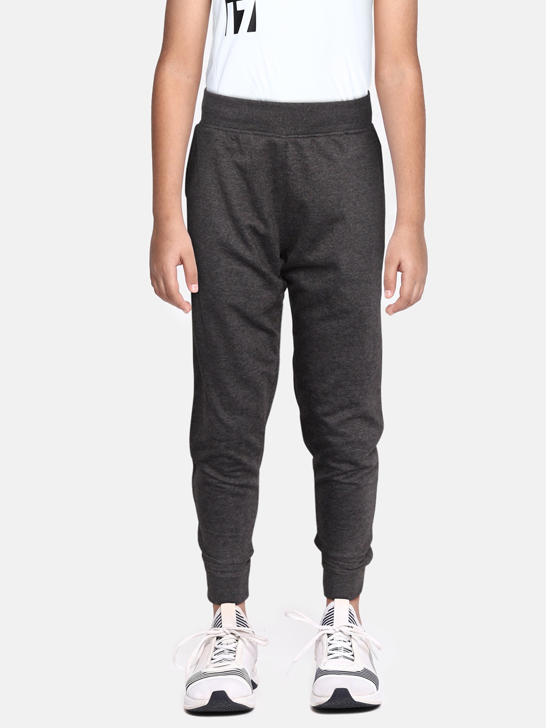 

HRX By Hrithik Roshan U-17 Lifestyle Boys Anthra Melange Joggers, Charcoal