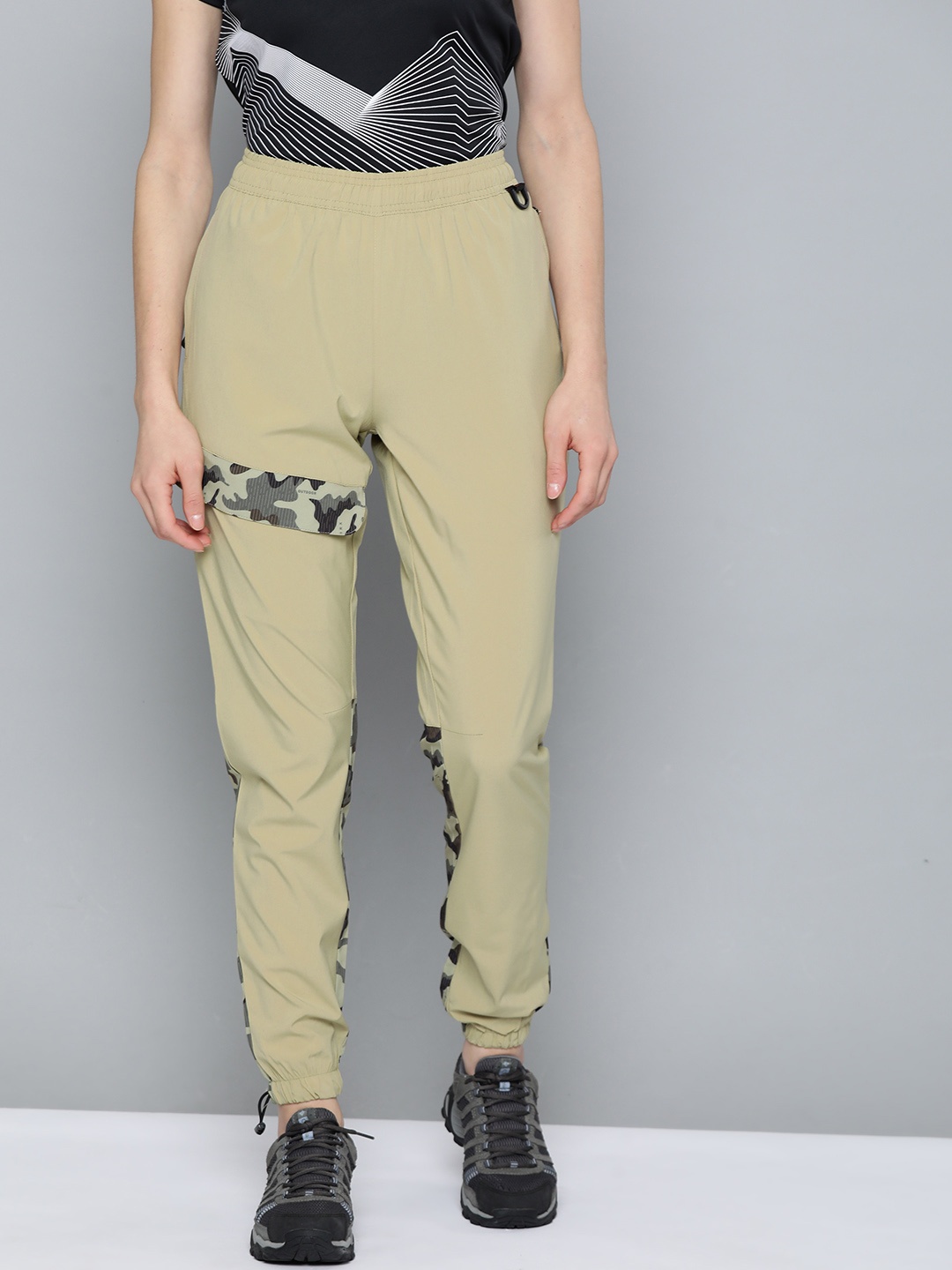

HRX By Hrithik Roshan Women Outdoor Sponge Camouflage Joggers, Khaki