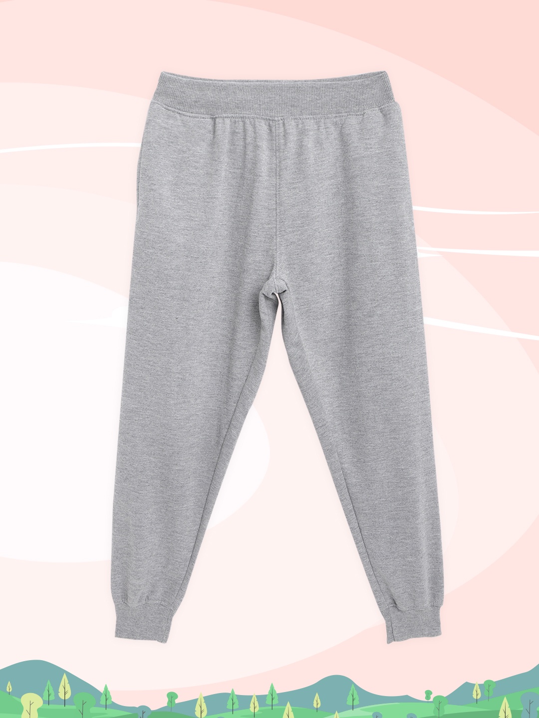

HRX By Hrithik Roshan U-17 Lifestyle Girls Grey Melange Melange Track pants