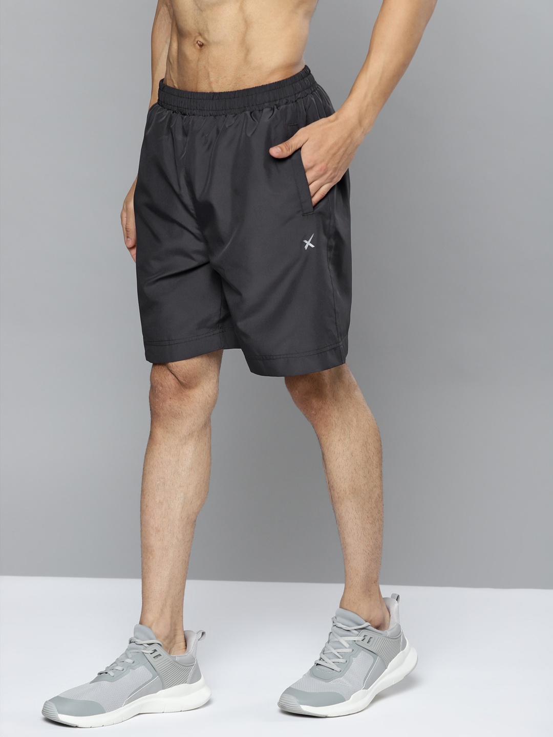 

HRX By Hrithik Roshan Running Men Iron Rapid-Dry Shorts, Charcoal