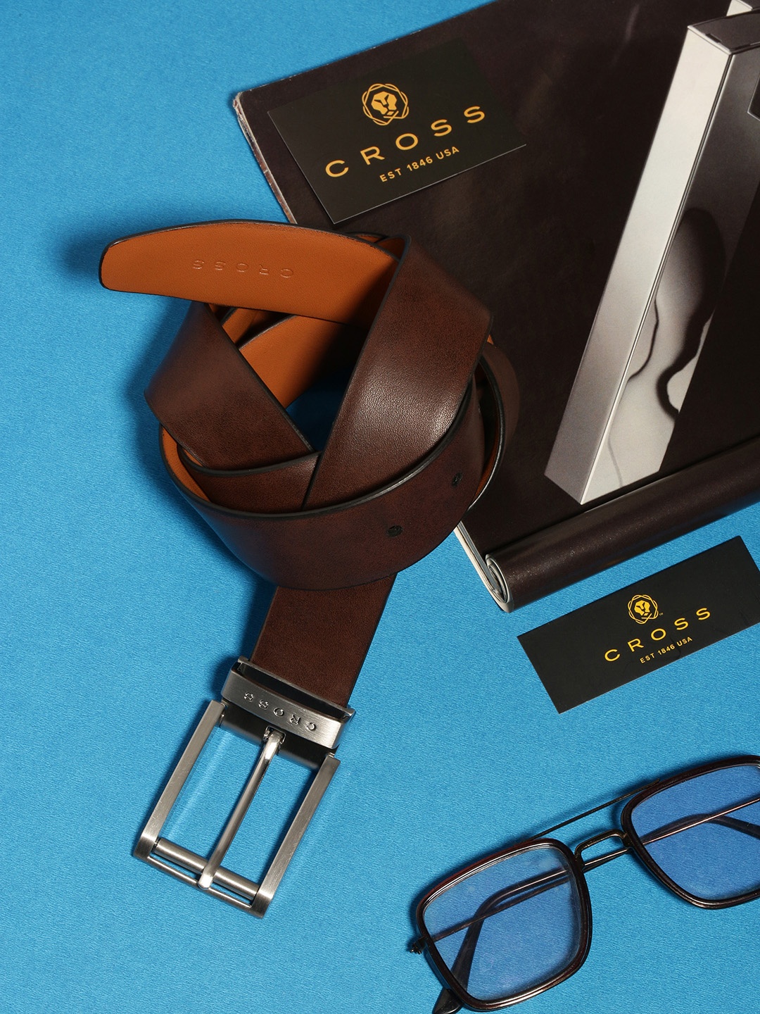

Cross Men Brown Solid Leather Formal Belt