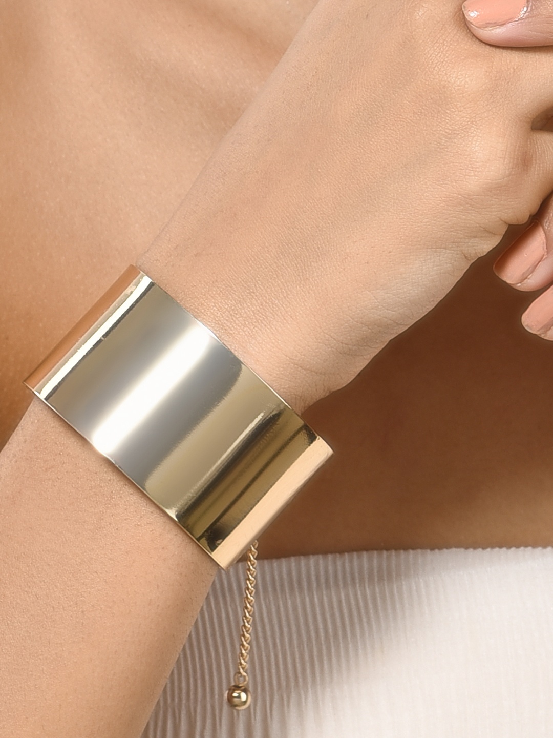 

AMI Women Gold-Plated Cuff Bracelet