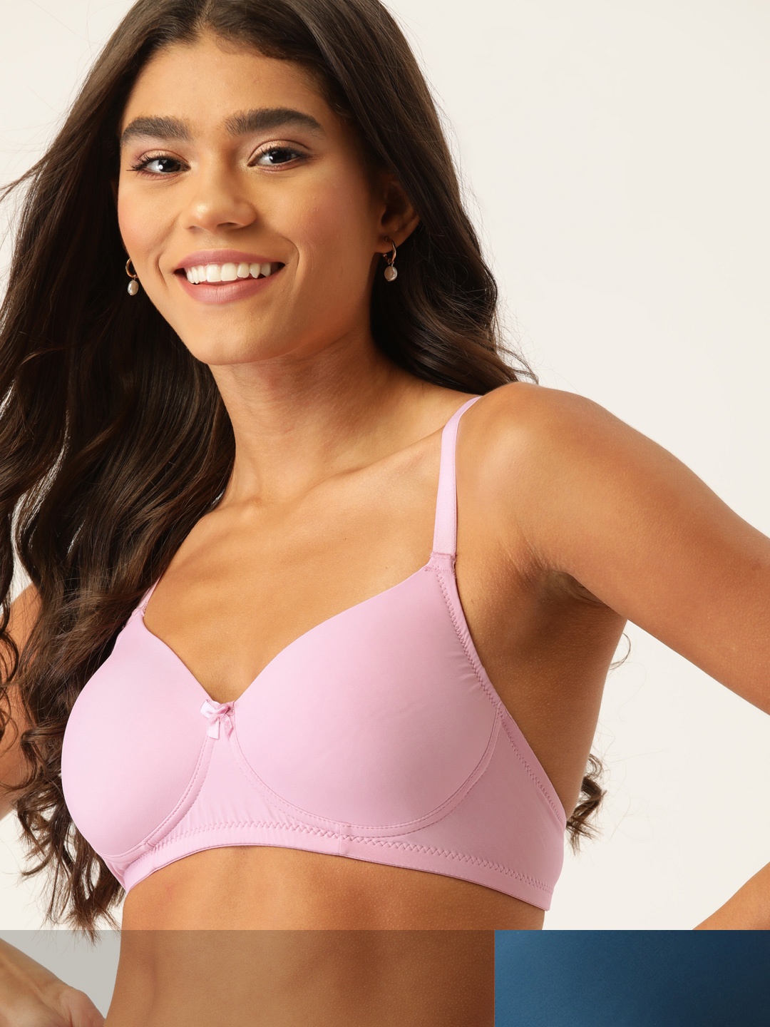 

DressBerry Pack Of 2 Solid Lightly Padded Medium Coverage T-shirt Bra, Teal