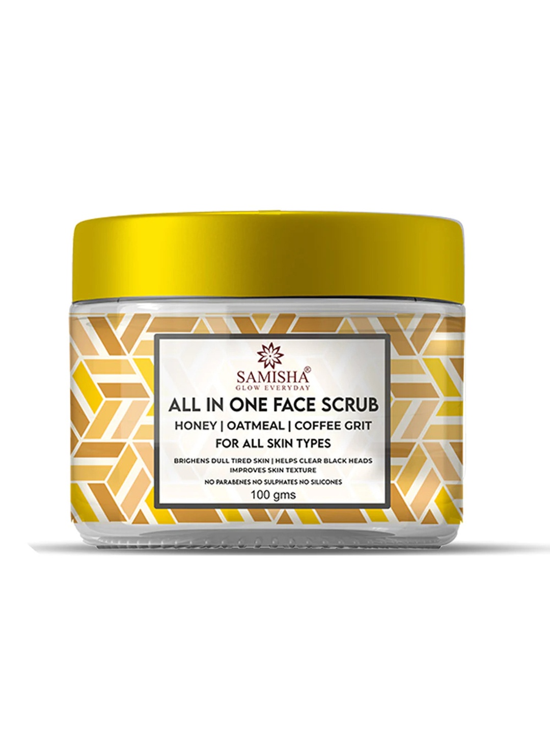 

SAMISHA Organic All In One Face Scrub -100g, Gold