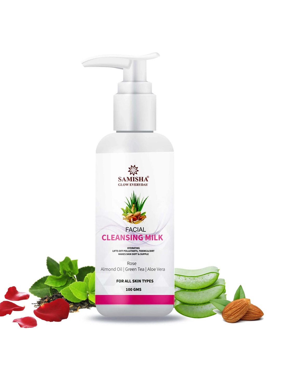 

SAMISHA Organic Hydrating & Gentle Pore Cleanser Cleansing Milk - 100ml, White
