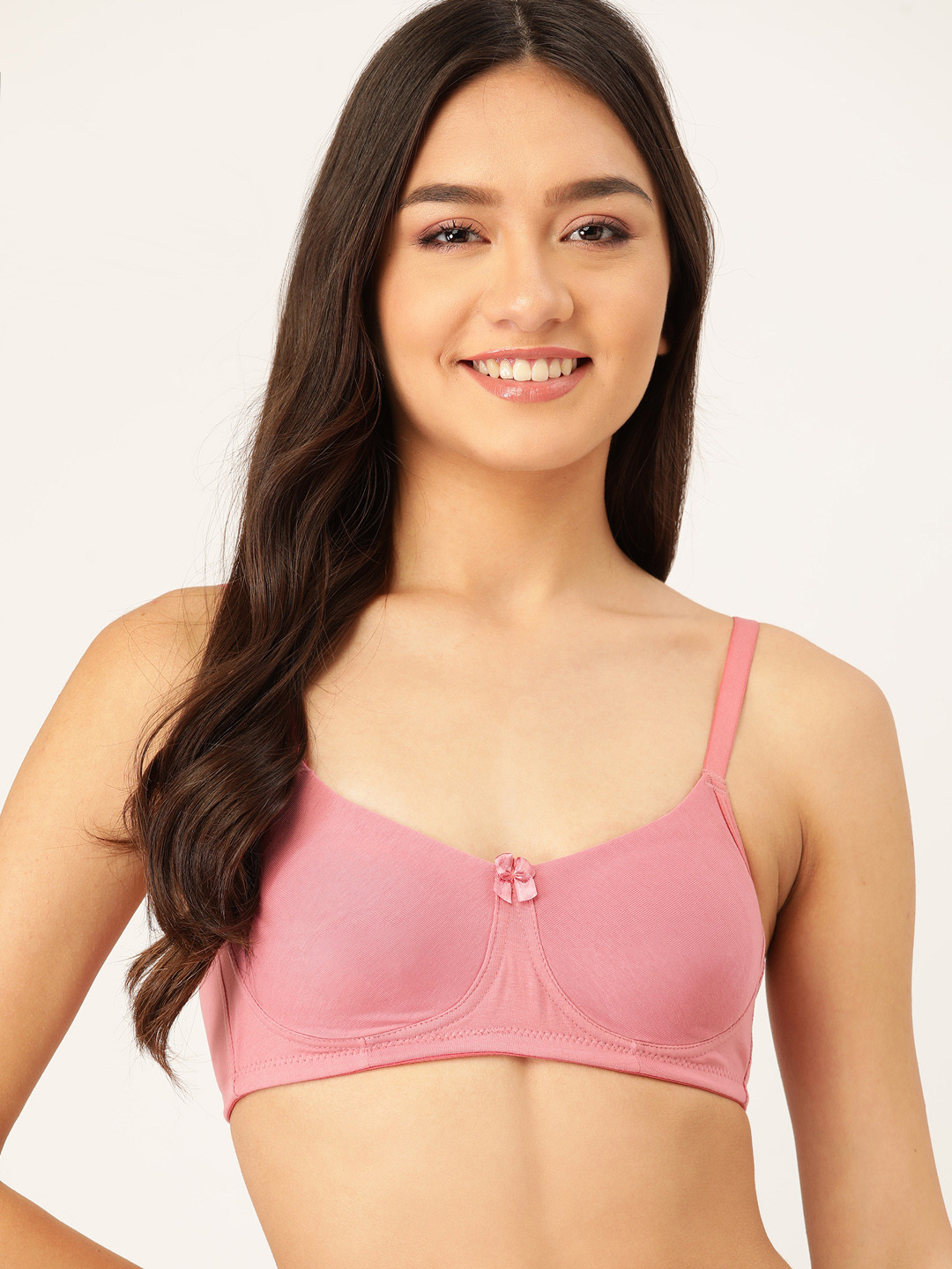 

DressBerry Pink Solid T-shirt Bra