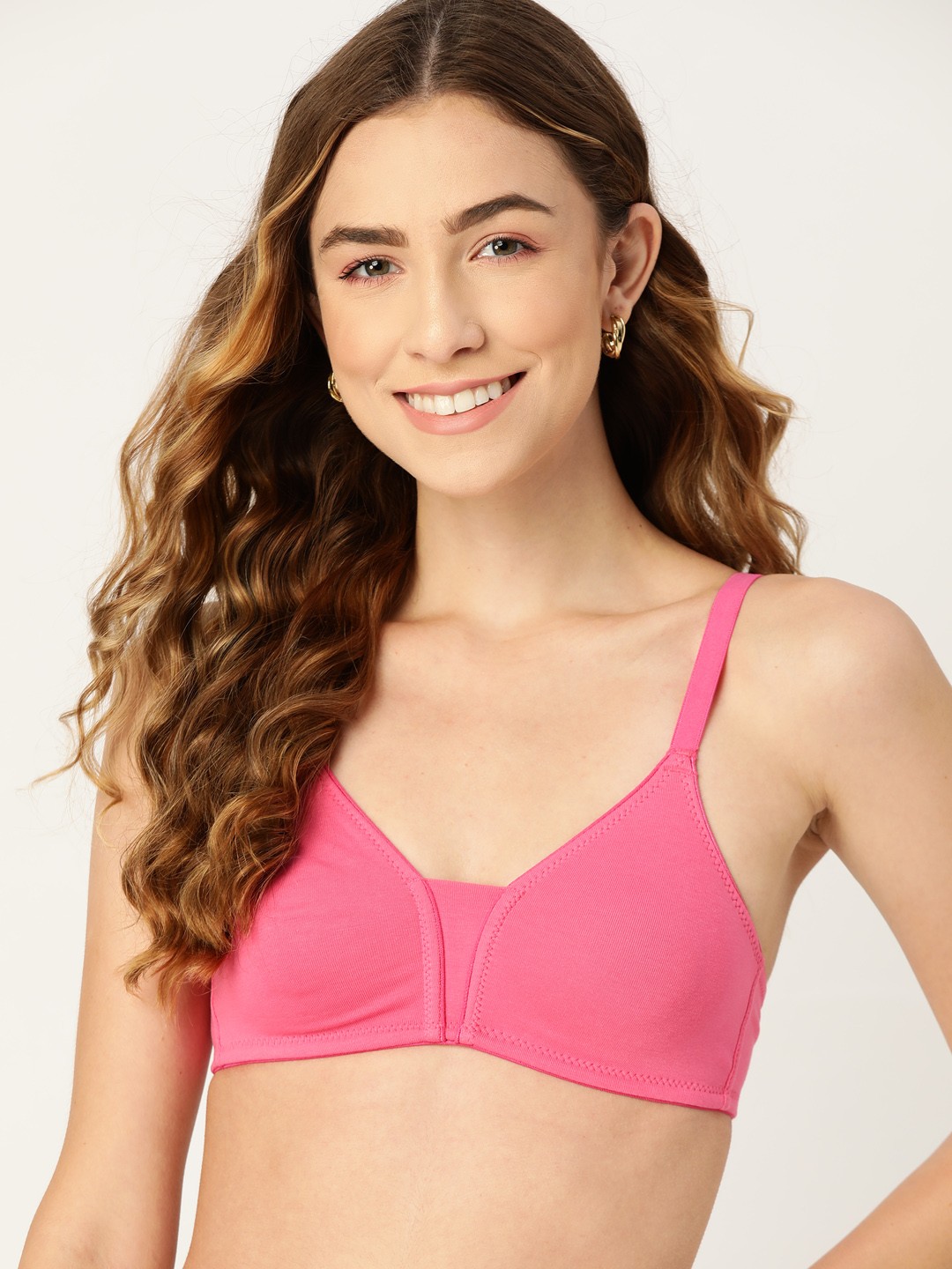 

DressBerry Pink Solid T-shirt Bra
