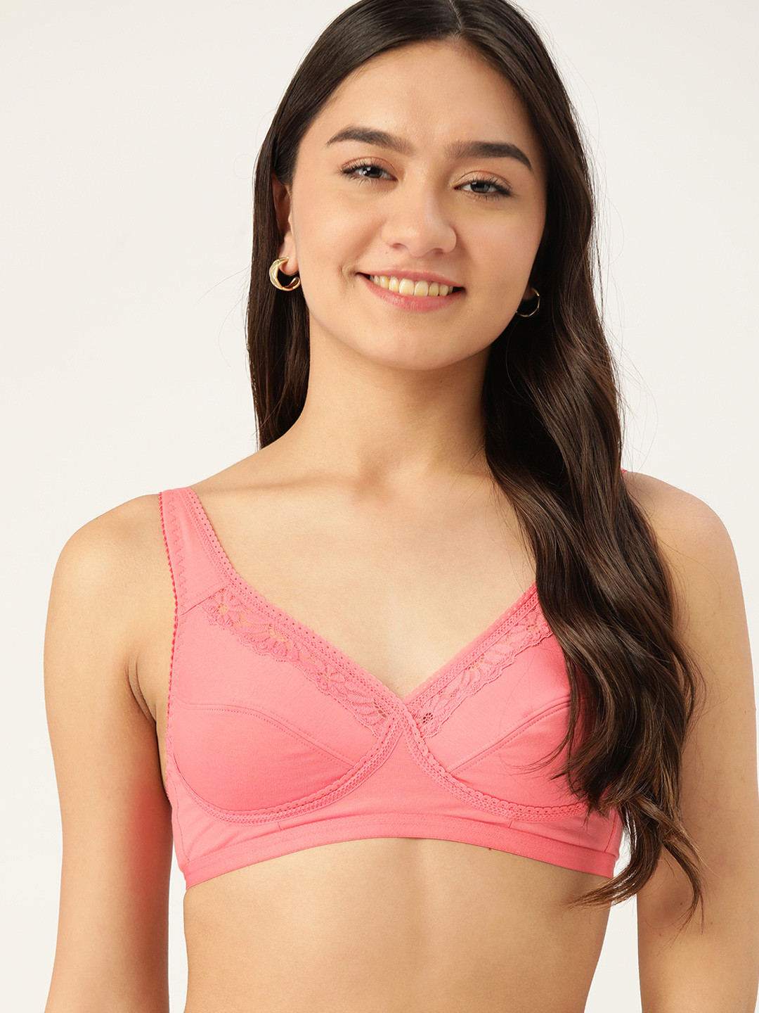 

DressBerry Pink Solid Everyday Bra