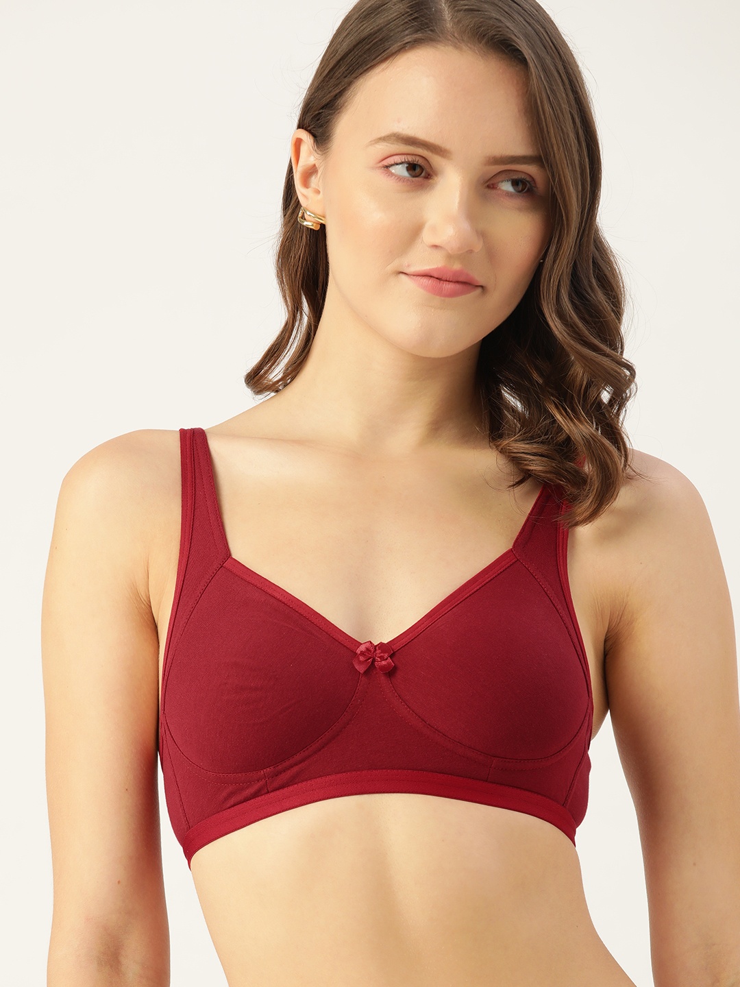

DressBerry Maroon Solid T-shirt Bra