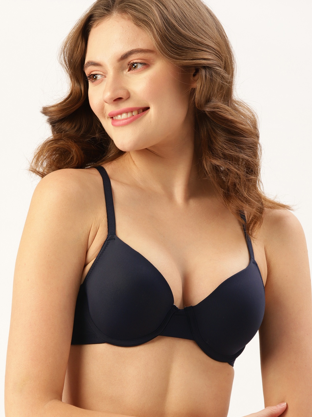 

DressBerry Navy Blue Bra Underwired Lightly Padded