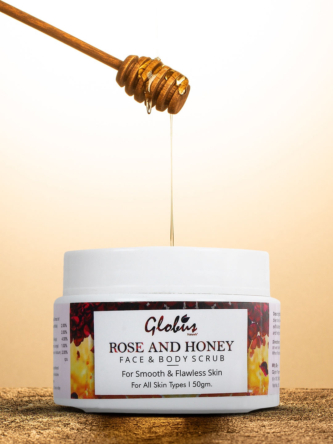 

Globus Naturals Honey & Rose Face & Body Scrub 50 gm