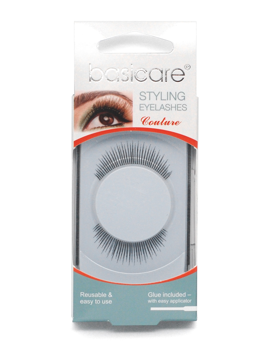 

Basicare Styling eyelashes With Glue and Easy Applicator, Black