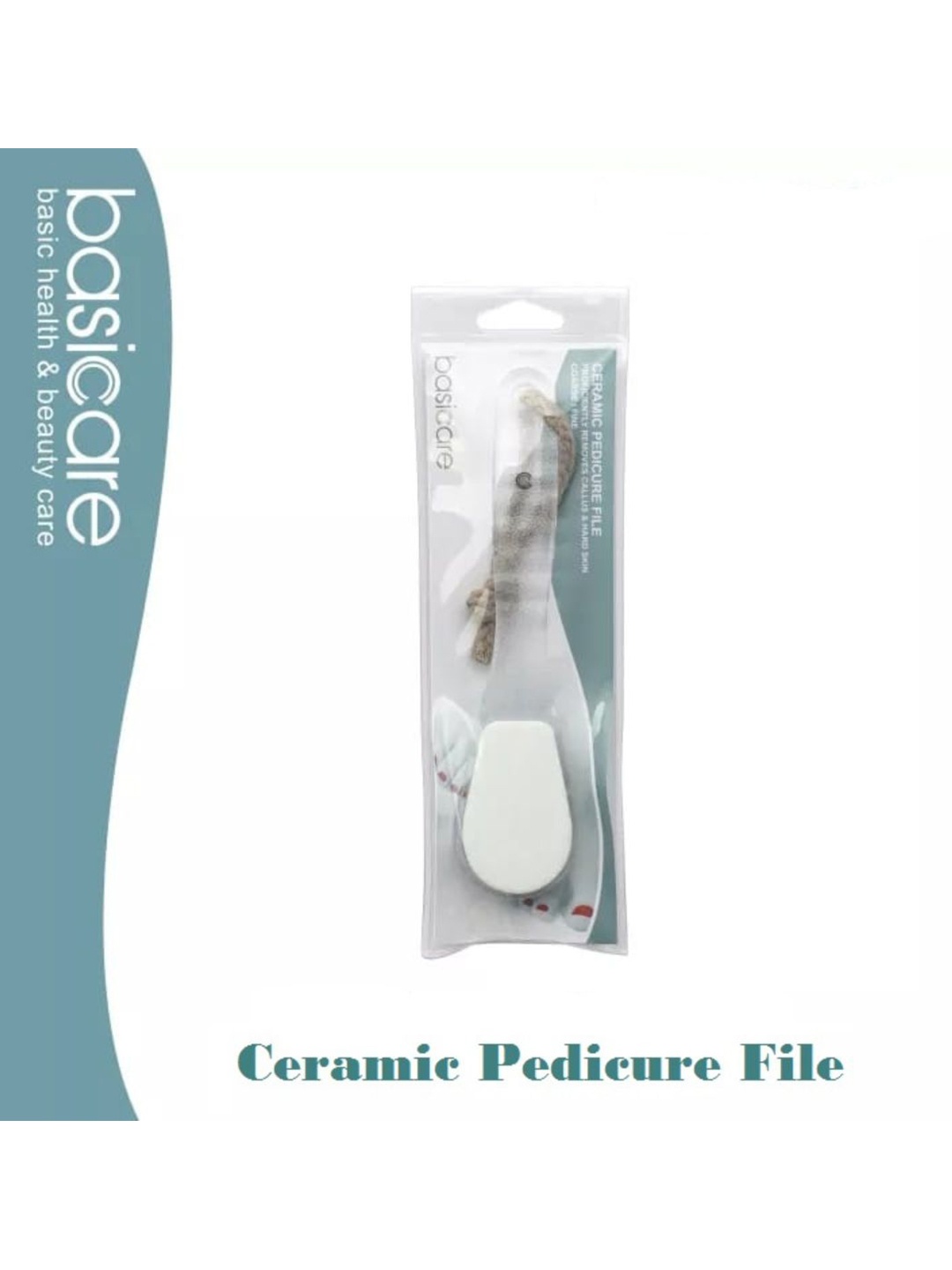 

basicare Pedicure File - Ceramic Stone with Silicone Carbide, Grey