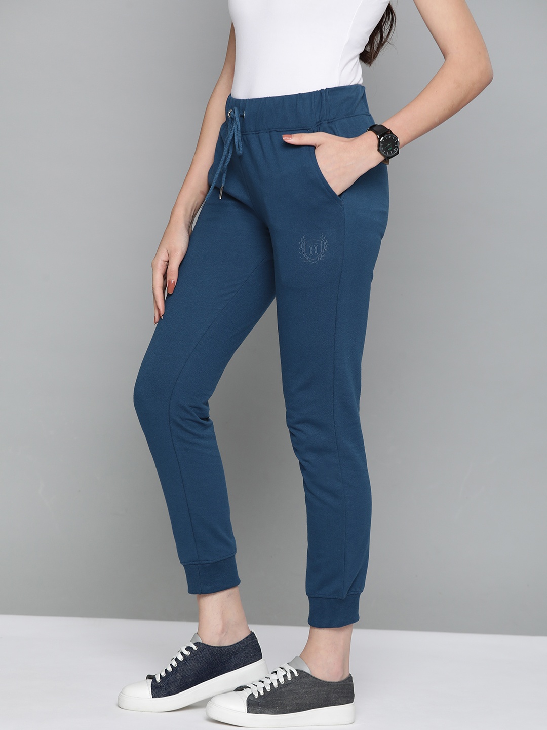 

Harvard Women Blue Solid Joggers