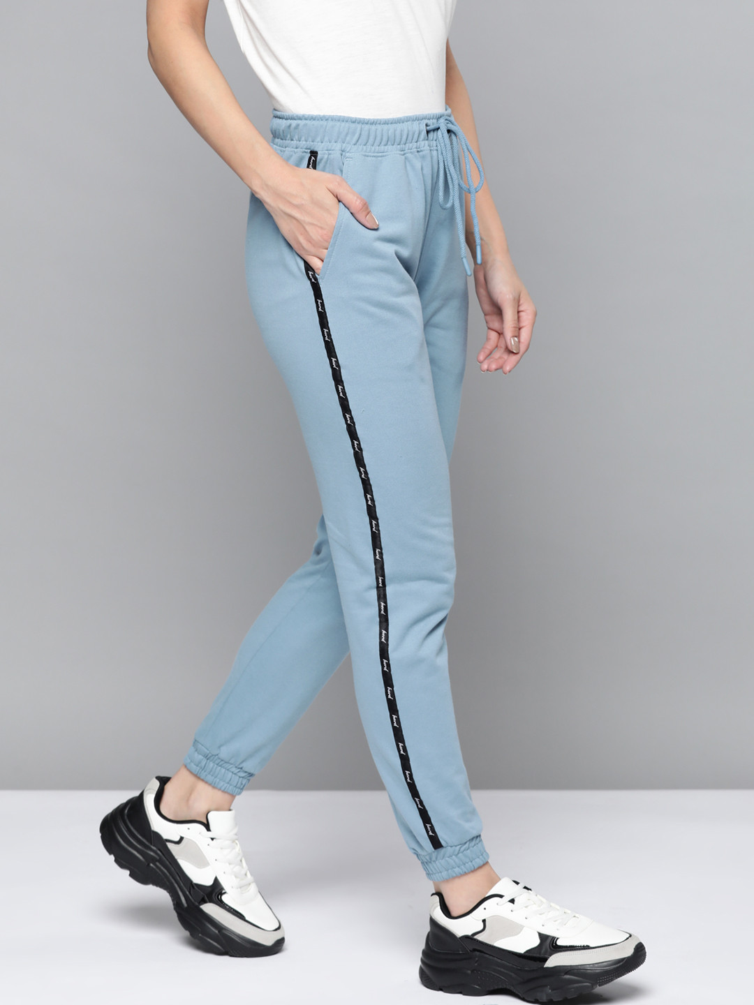 

Harvard Women Blue Solid Joggers