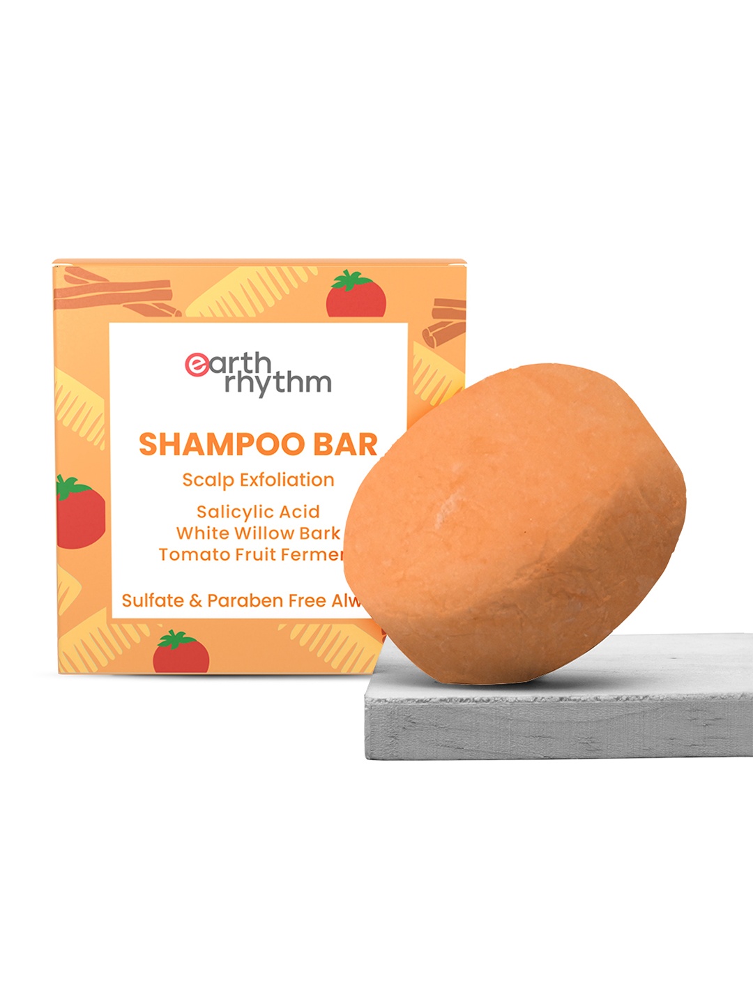 

Earth Rhythm Exfoliating Shampoo Bar 80 g, Orange