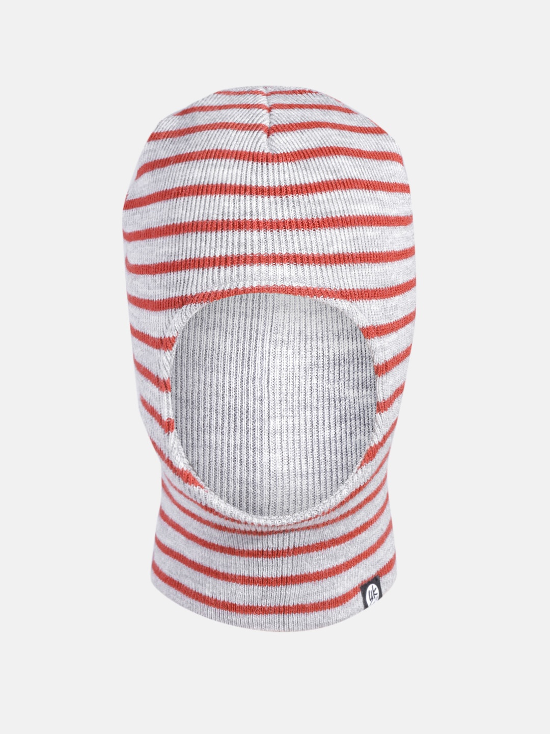 

YK Kids Grey & Red Striped Monkey Cap