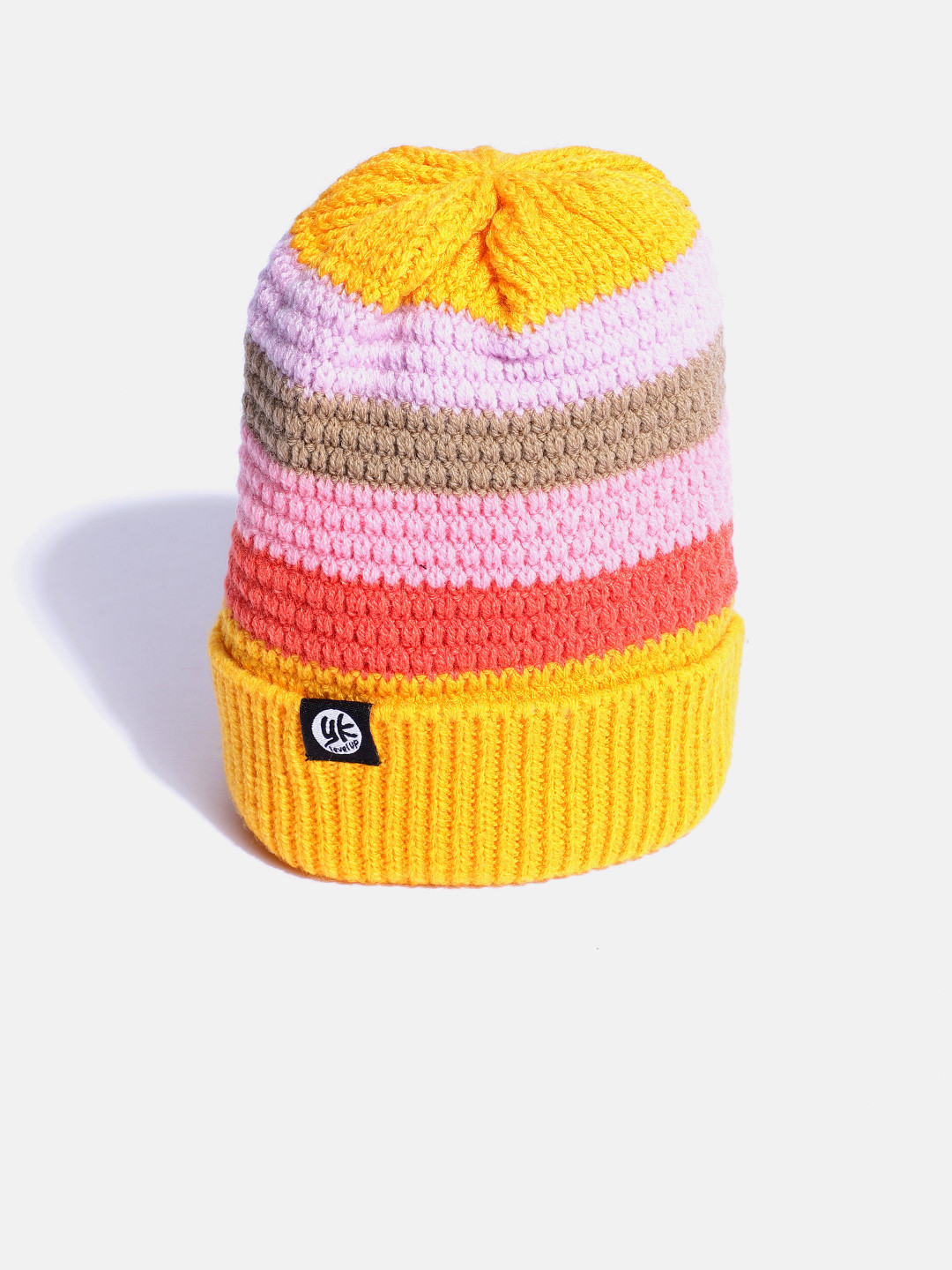 

YK Kids Multicoloured Striped Beanie, Multi