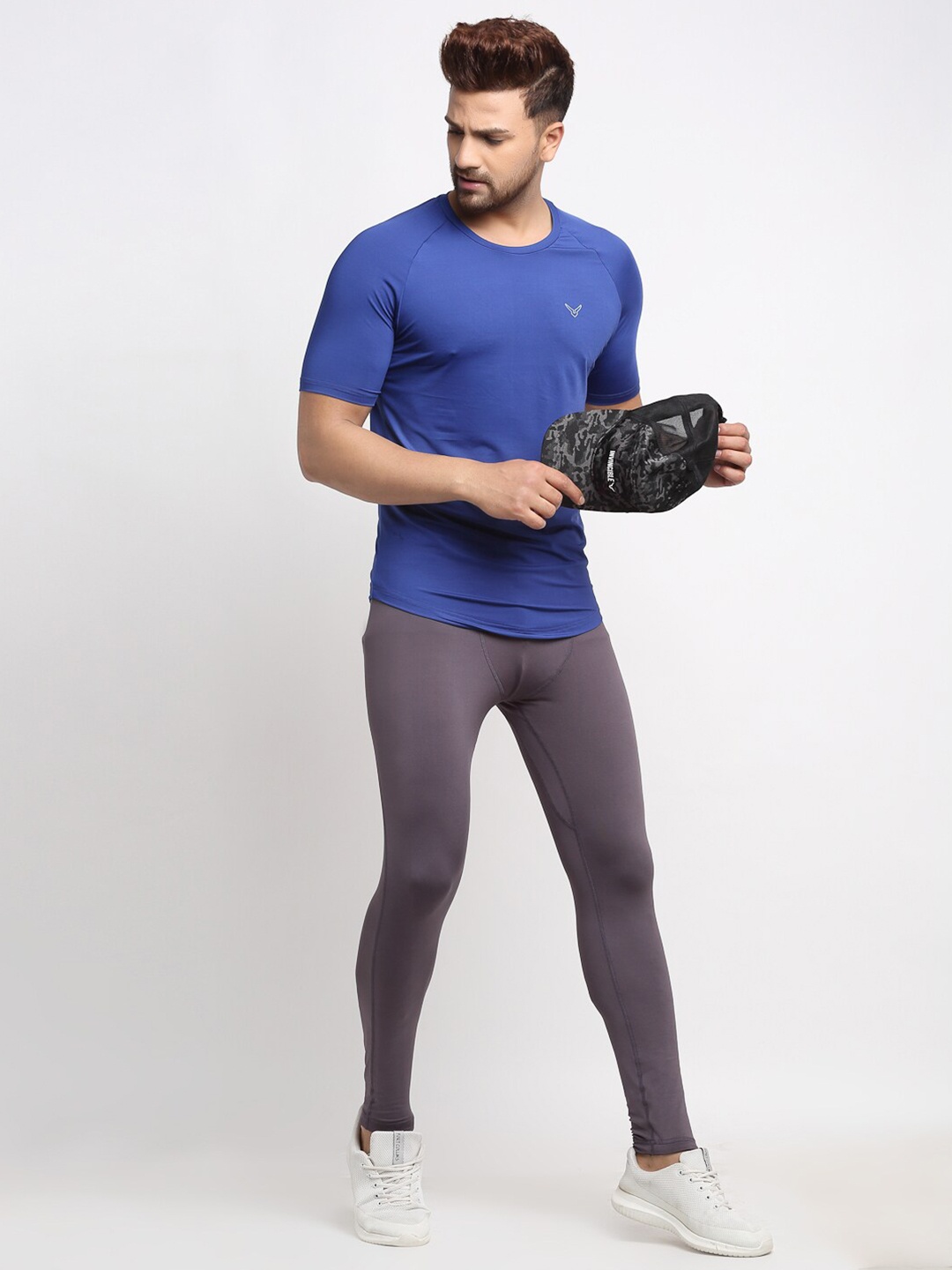 

Invincible Men Stretch Short Sleeve Tshirt, Blue