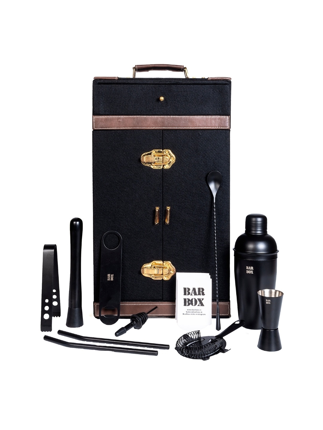 

BAR BOX Black Barware Tool Set