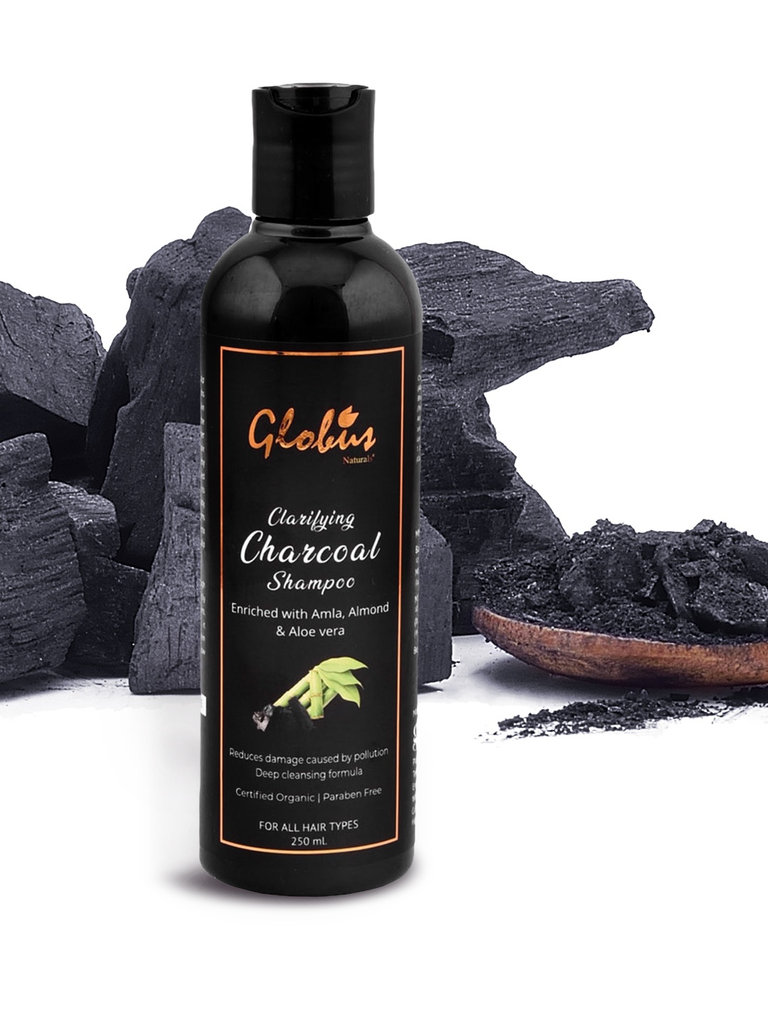 

Globus Naturals Clarifying Charcoal Shampoo 250 ml, Black