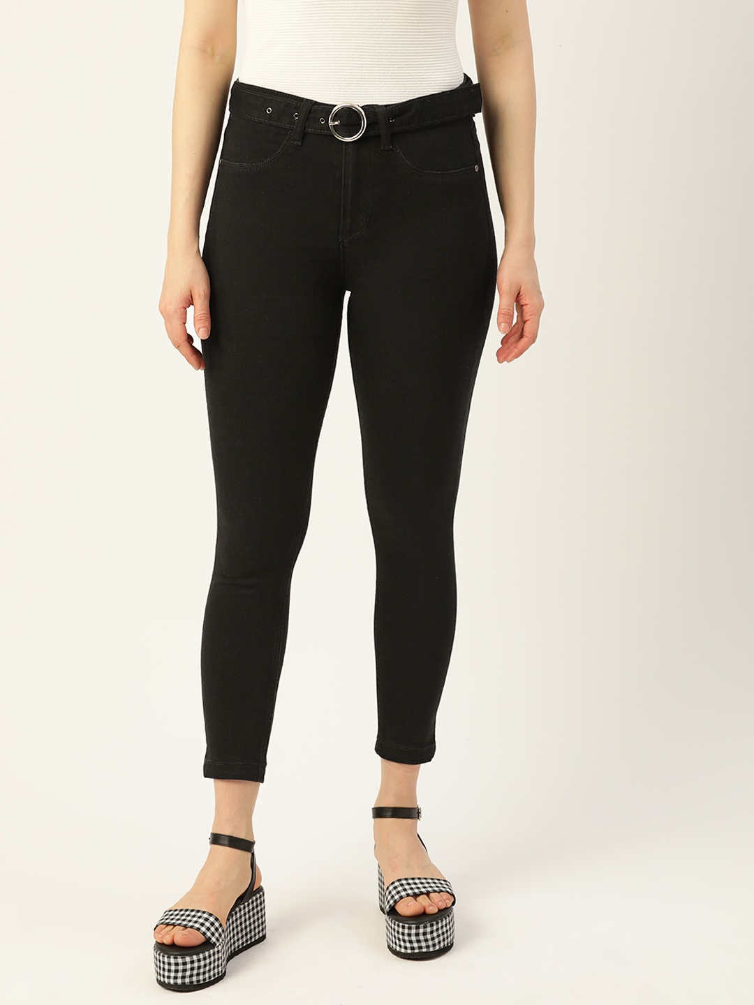 

DressBerry Women Black Solid Denim Jeggings