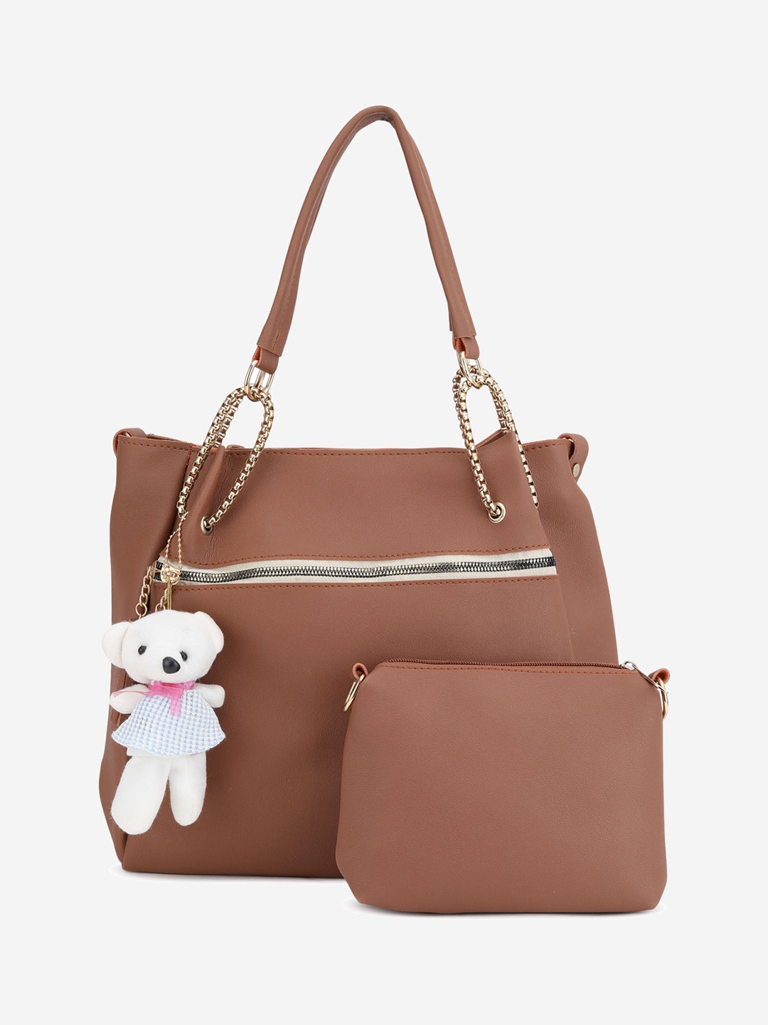 

Stropcarry Tan Swagger Shoulder Bag with Quilted