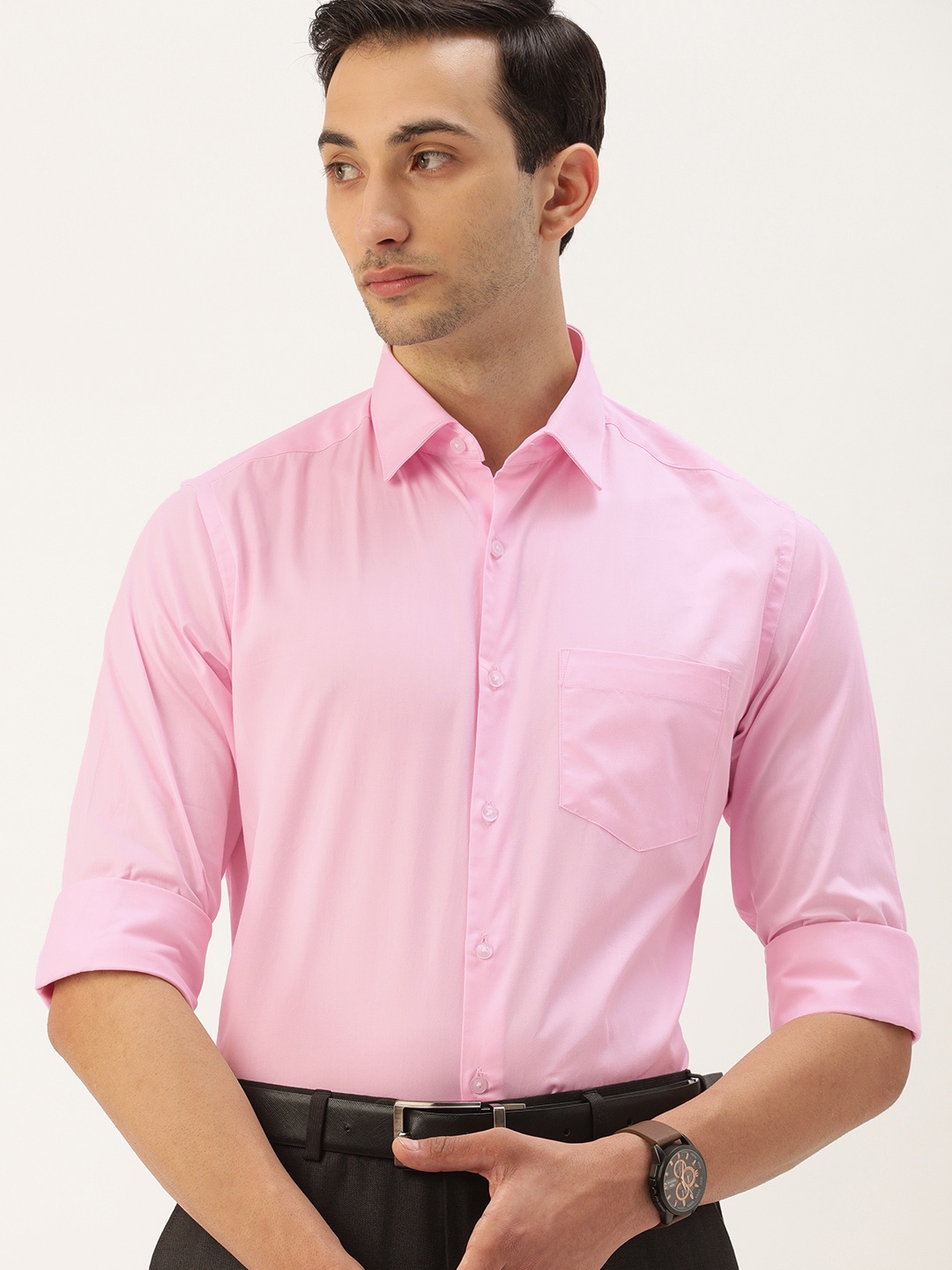 

IVOC Men Pink Formal Shirt