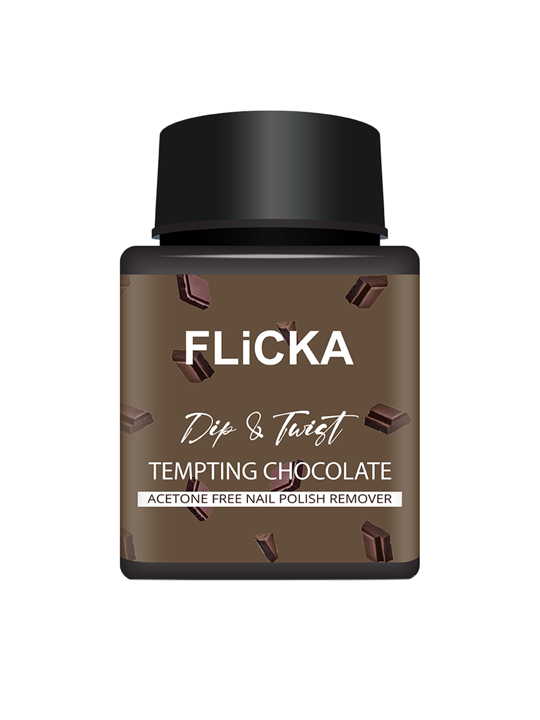 

FLiCKA Women Dip & Twist Nail Remover - Tempting Chocolate, Transparent