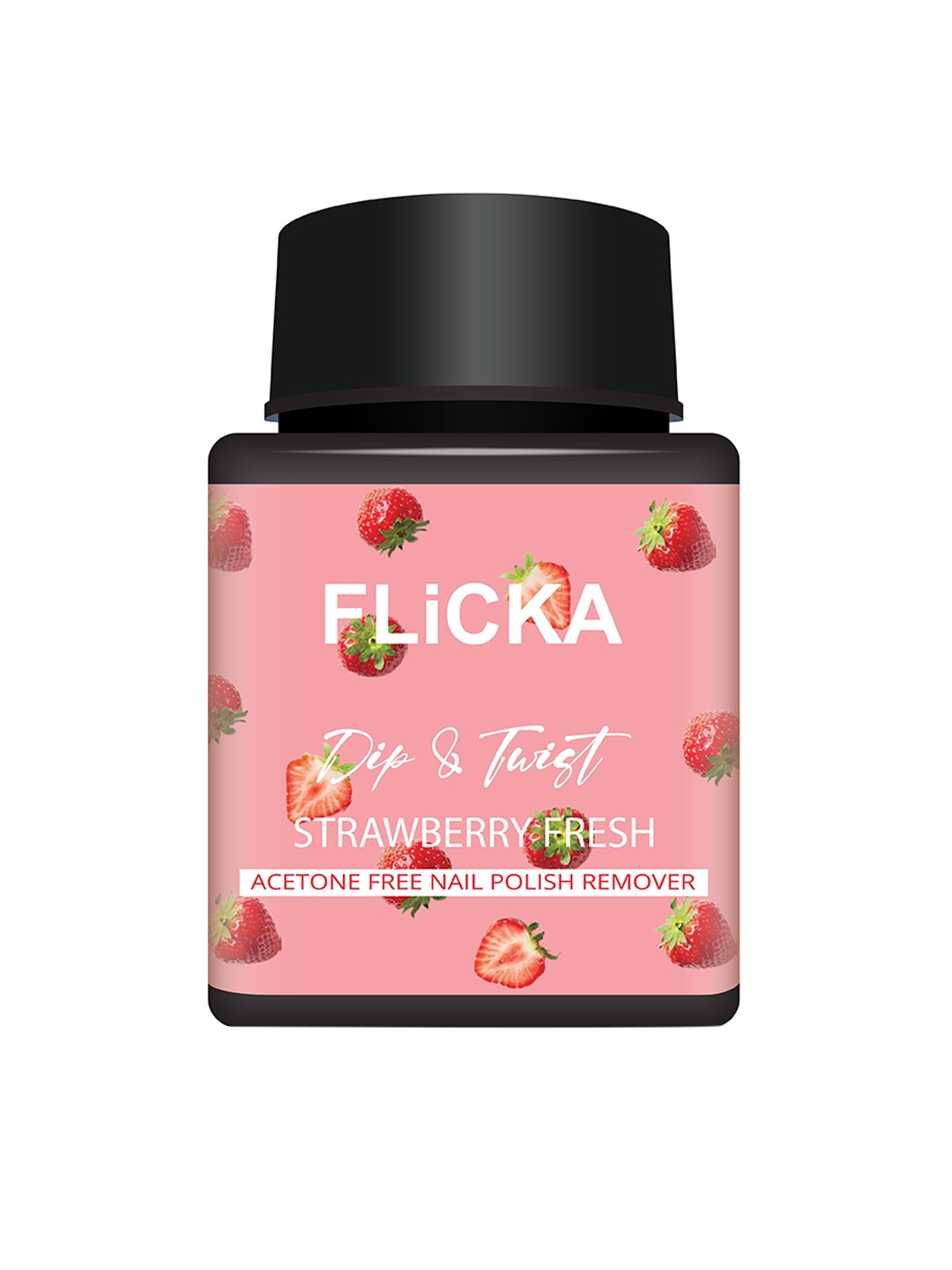 

FLiCKA Women Dip & Twist Nail Remover - Strawberry Fresh, Transparent