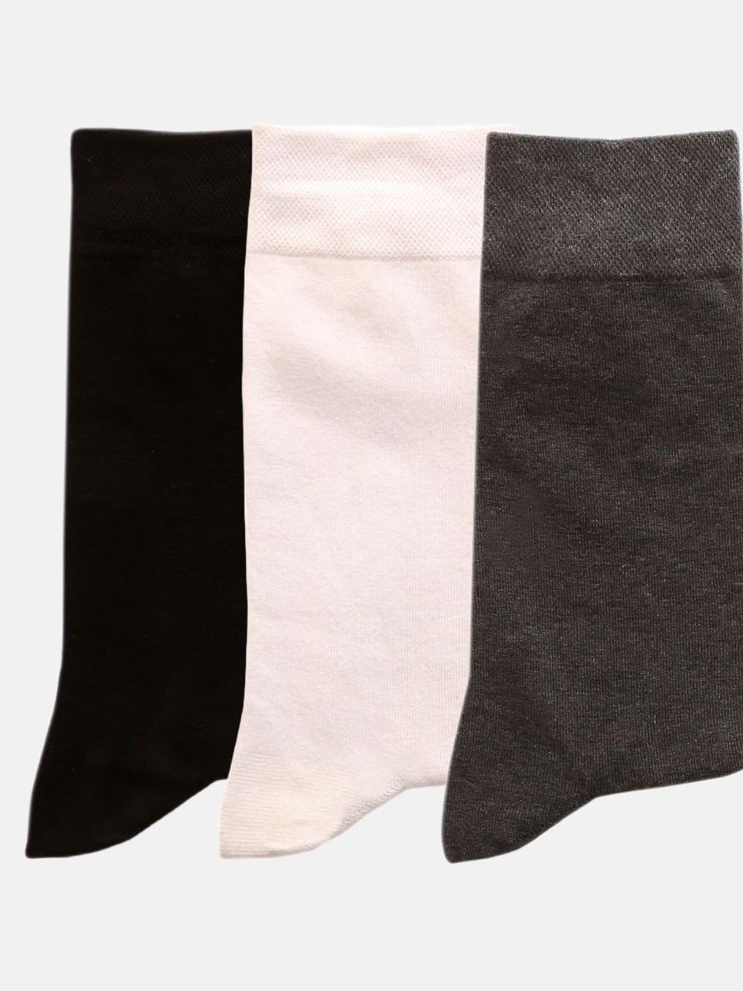 

N2S NEXT2SKIN Men Pack Of 3 Assorted Calf-Length Cotton Socks