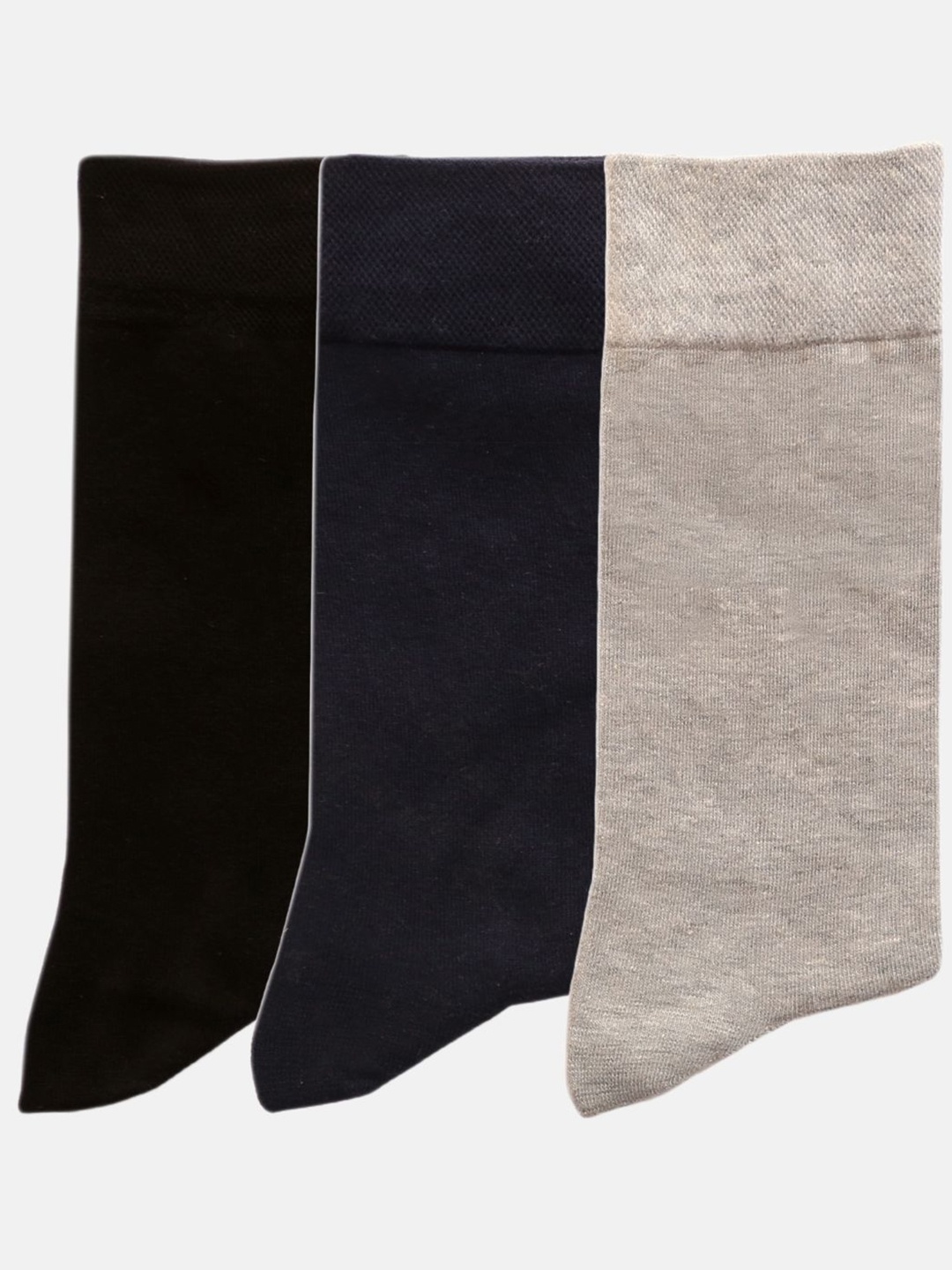 

N2S NEXT2SKIN Men Pack Of 3 Assorted Calf-Length Cotton Socks