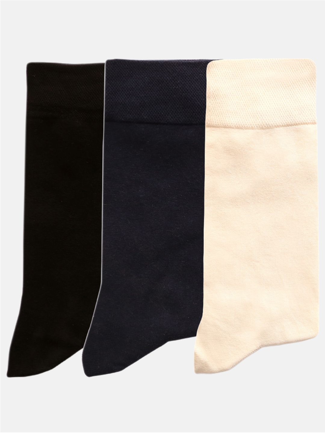 

N2S NEXT2SKIN Men Pack Of 3 Assorted Cotton Calf-Length Socks