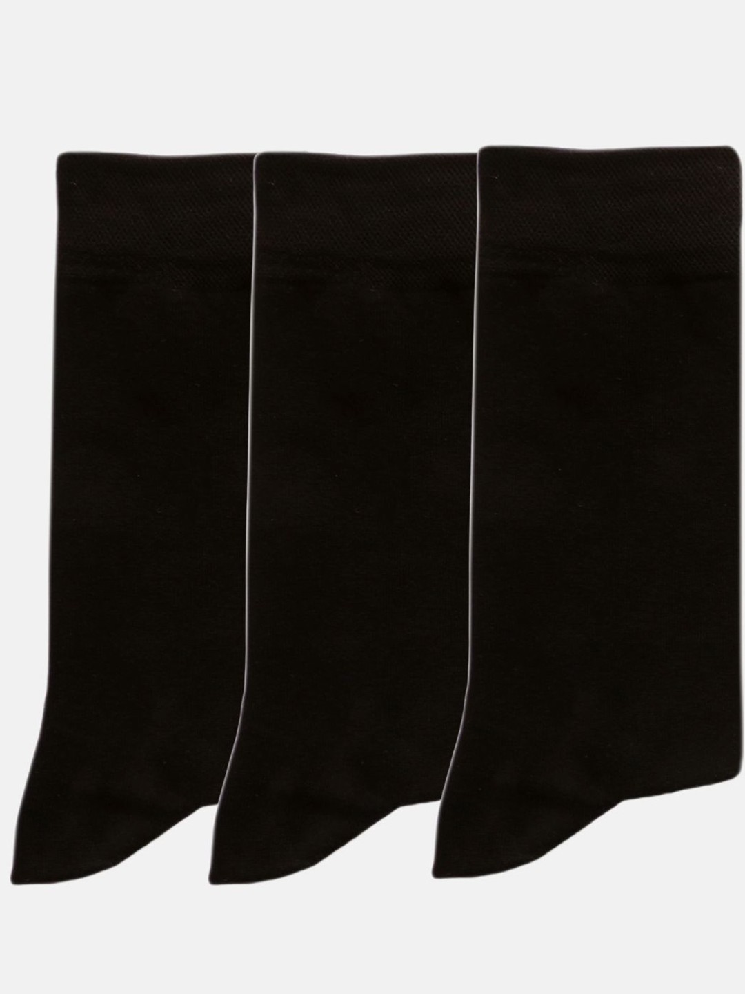 

N2S NEXT2SKIN Men Pack Of 3 Black Solid Calf-Length Socks