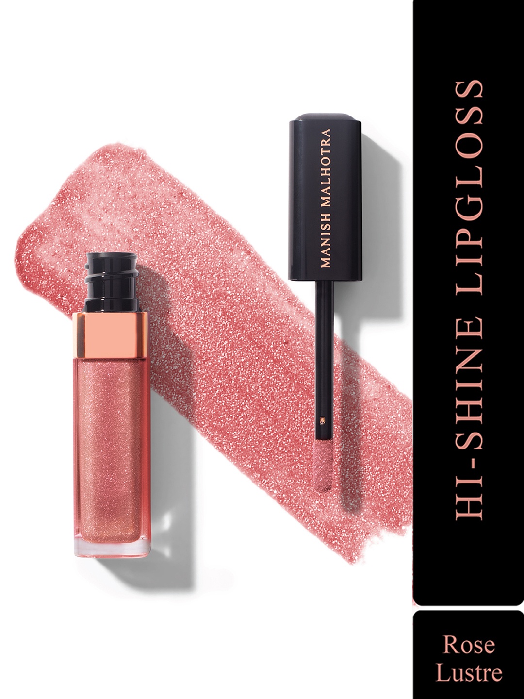 

Manish Malhotra Beauty By MyGlamm Hi-Shine Lipgloss-Rose Lustre-5ml, Pink