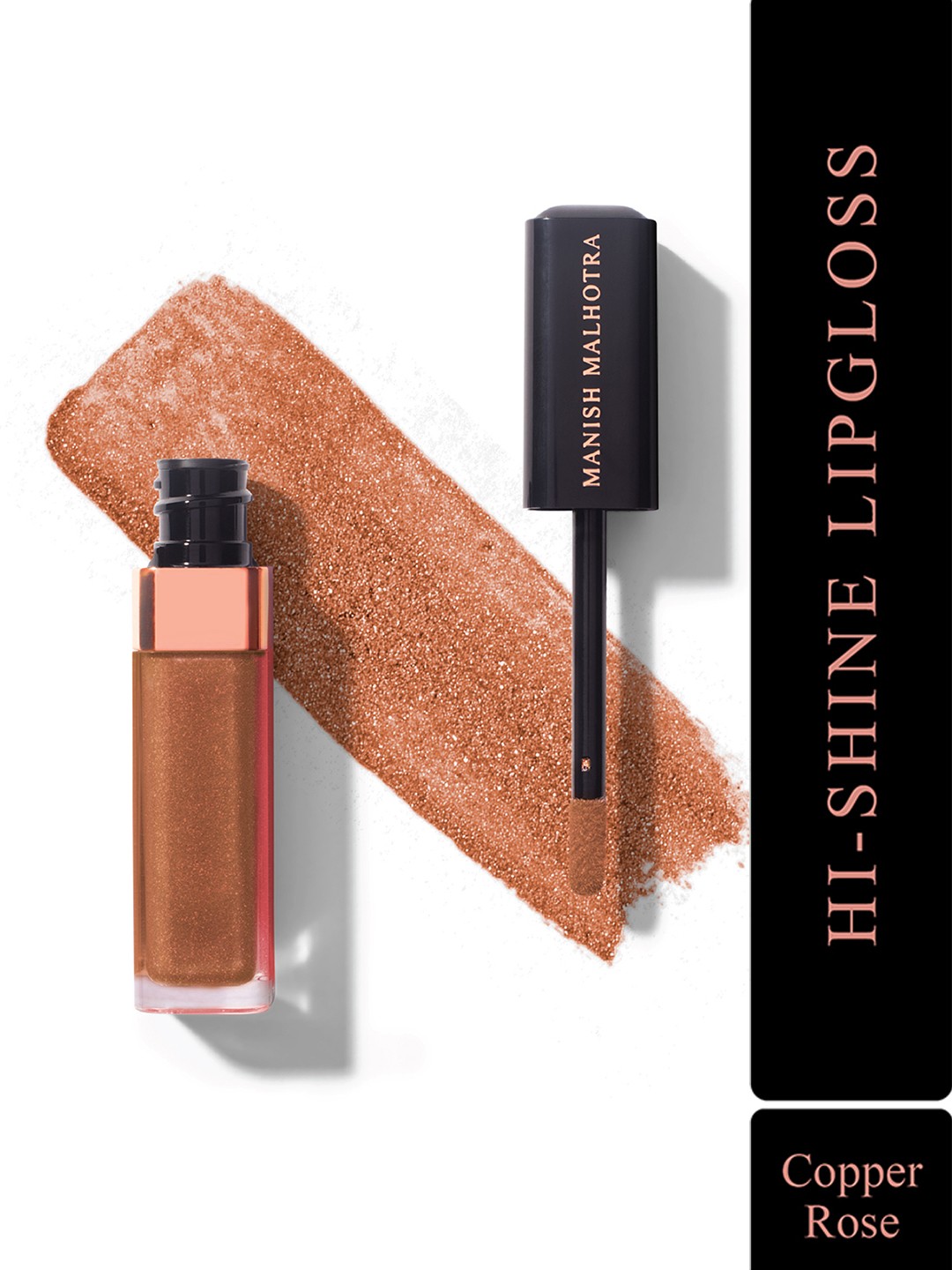 

MyGlamm Manish Malhotra Beauty Hi-Shine Lipgloss 5 ml - Copper Rose, Pink