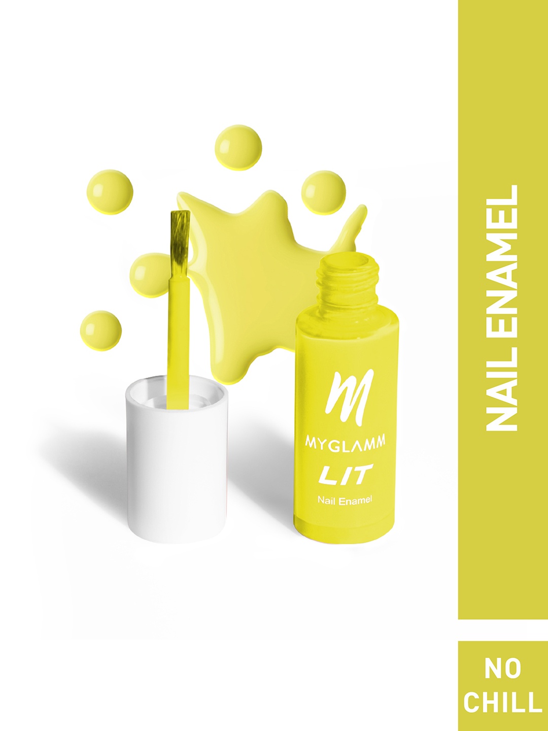 

MyGlamm LIT Nail Enamel-No Chill-7ml, Yellow
