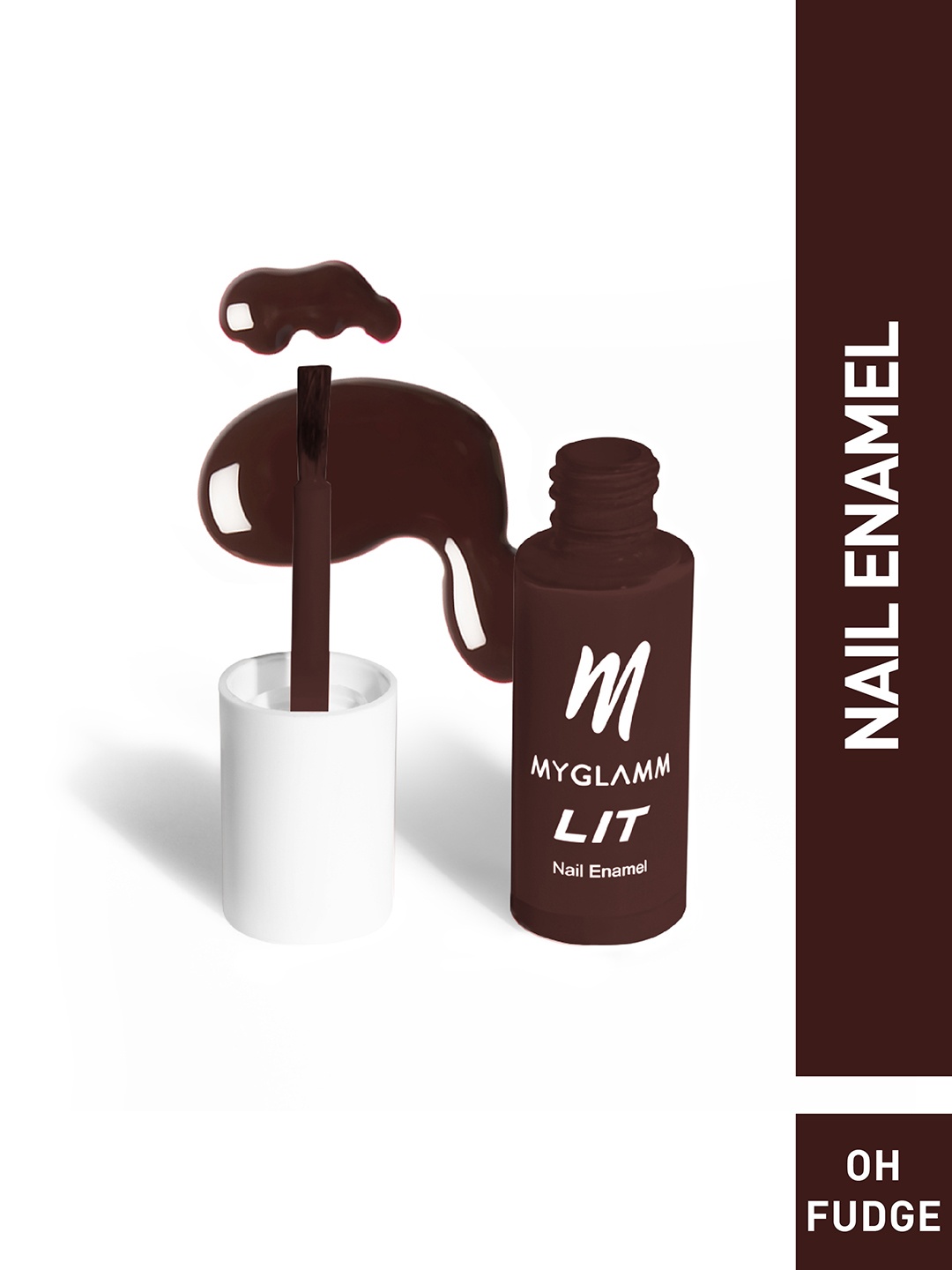 

MyGlamm LIT Nail Enamel - Oh Fudge, Brown