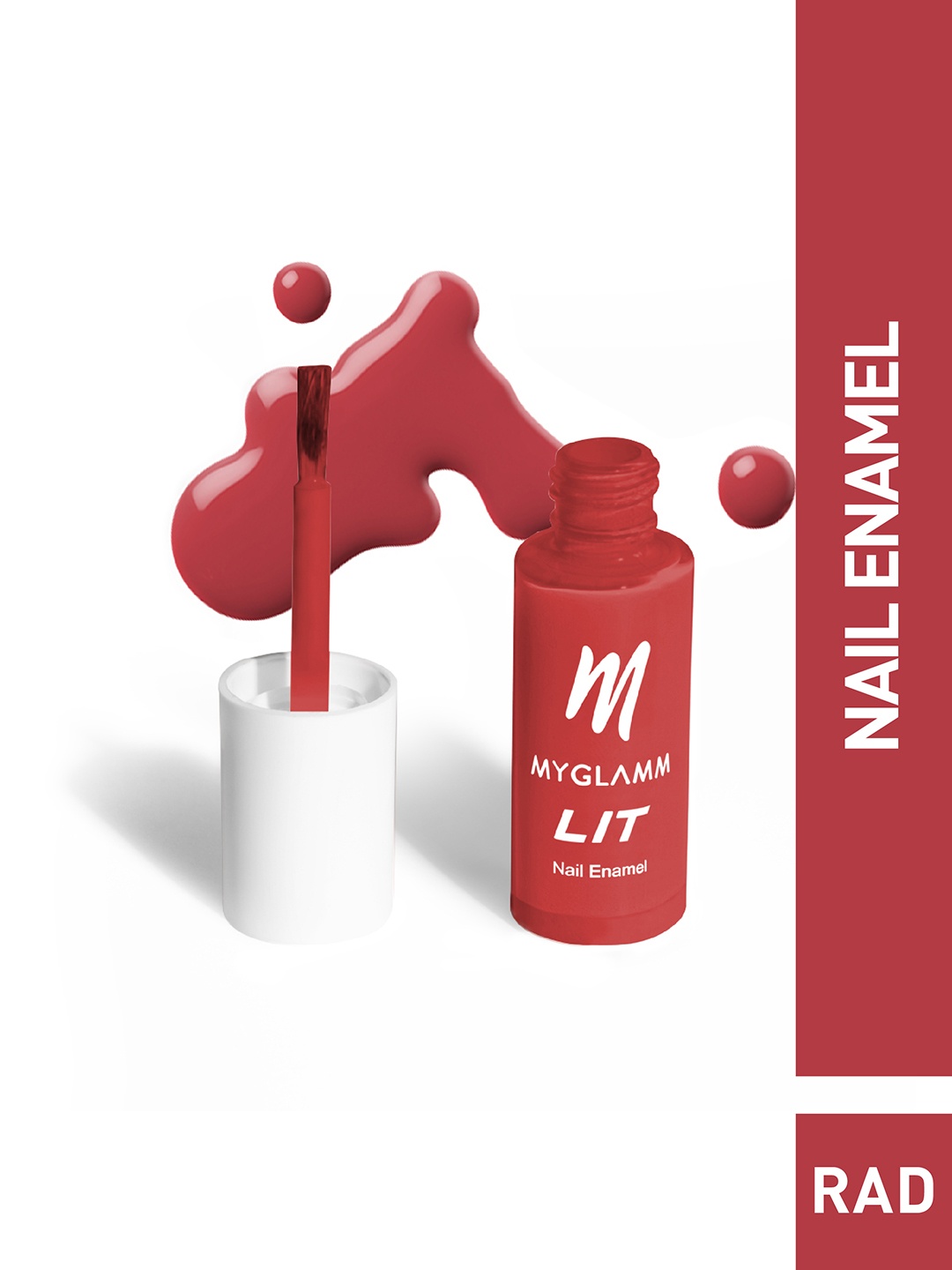 

MyGlamm LIT Nail Enamel-Rad-7ml, Red