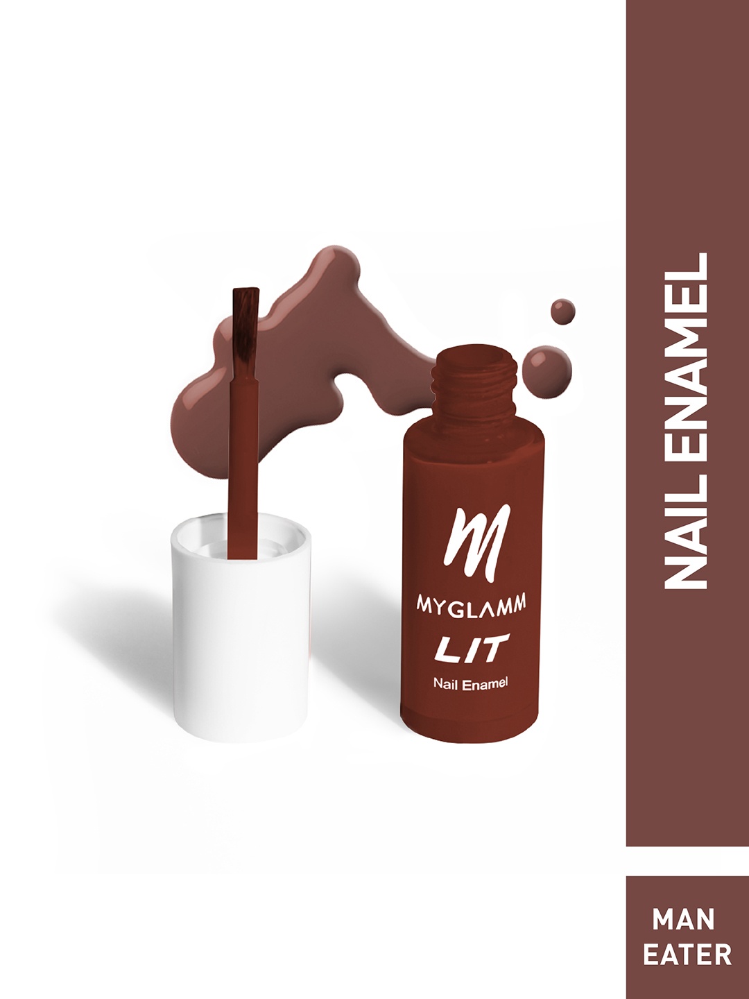 

MyGlamm LIT Nail Enamel-Man Eater-7ml, Burgundy