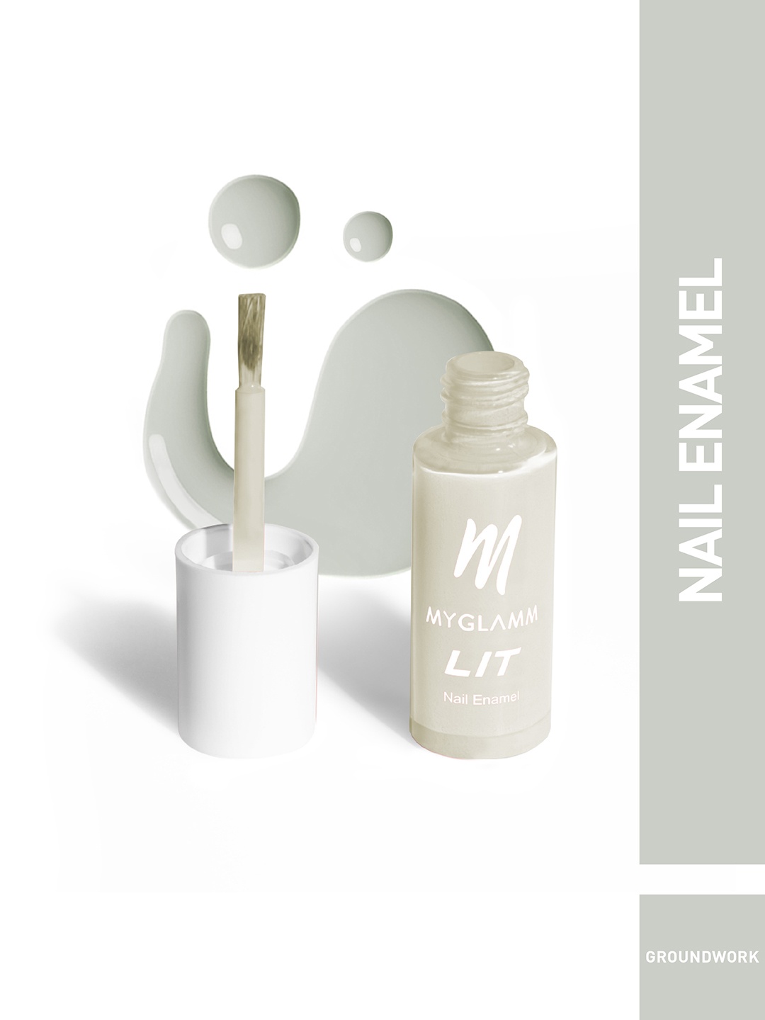 

MyGlamm LIT Nail Enamel-Groundwork-7ml, Transparent