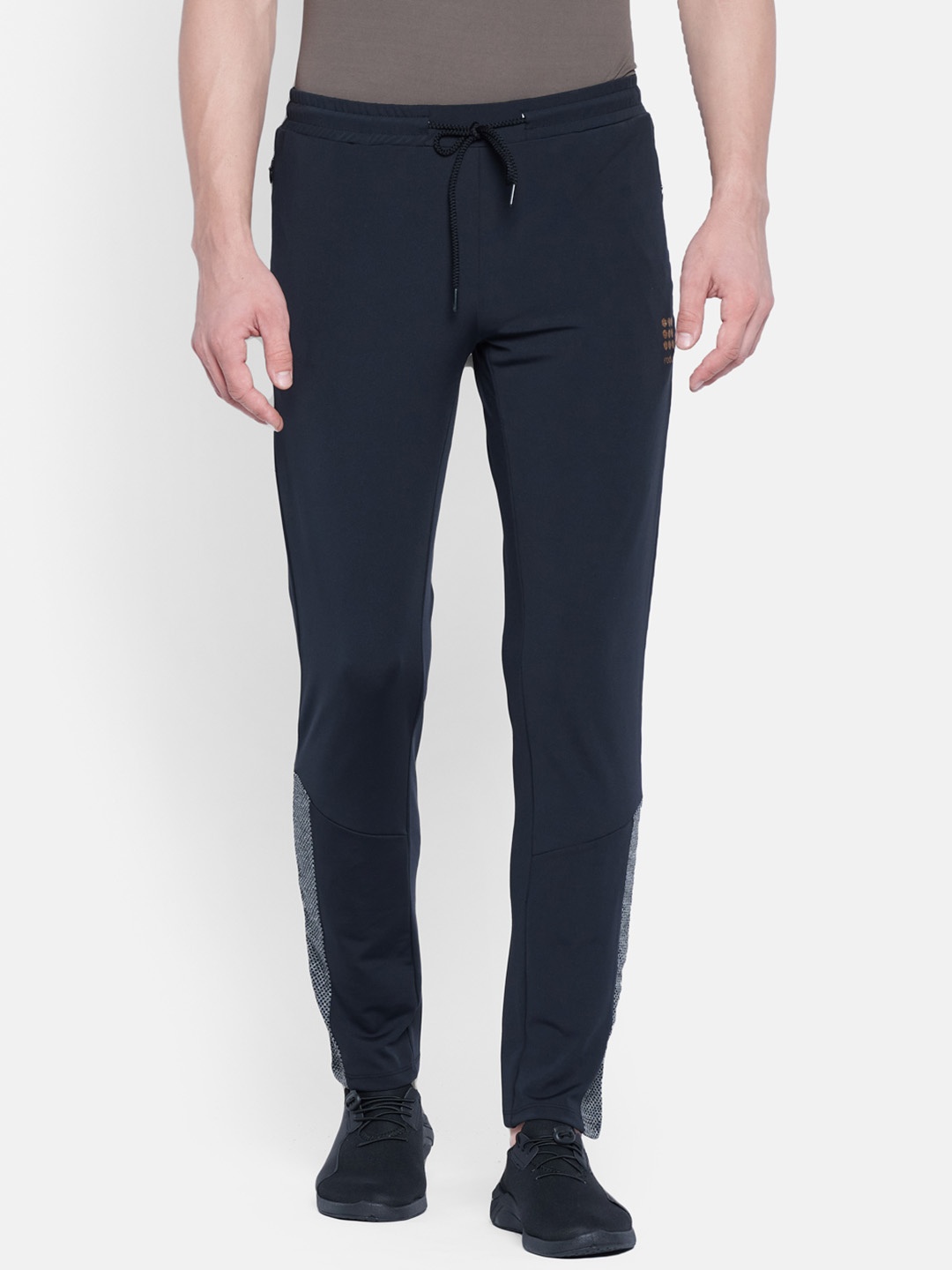 

rock.it Men Navy Blue Solid Track Pants