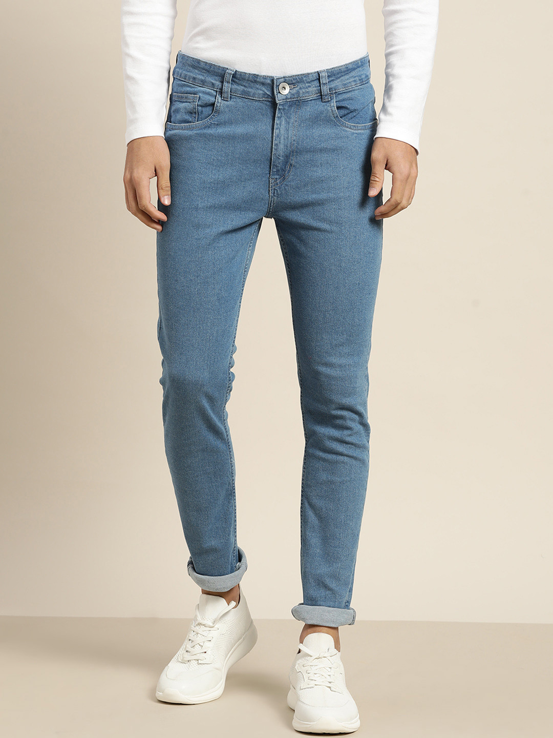 

ether Men Blue Slim Fit Stretchable Jeans