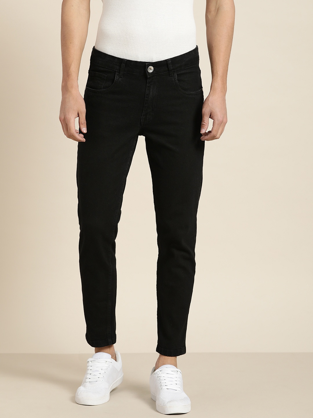 

ether Men Black Slim Fit Stretchable Jeans