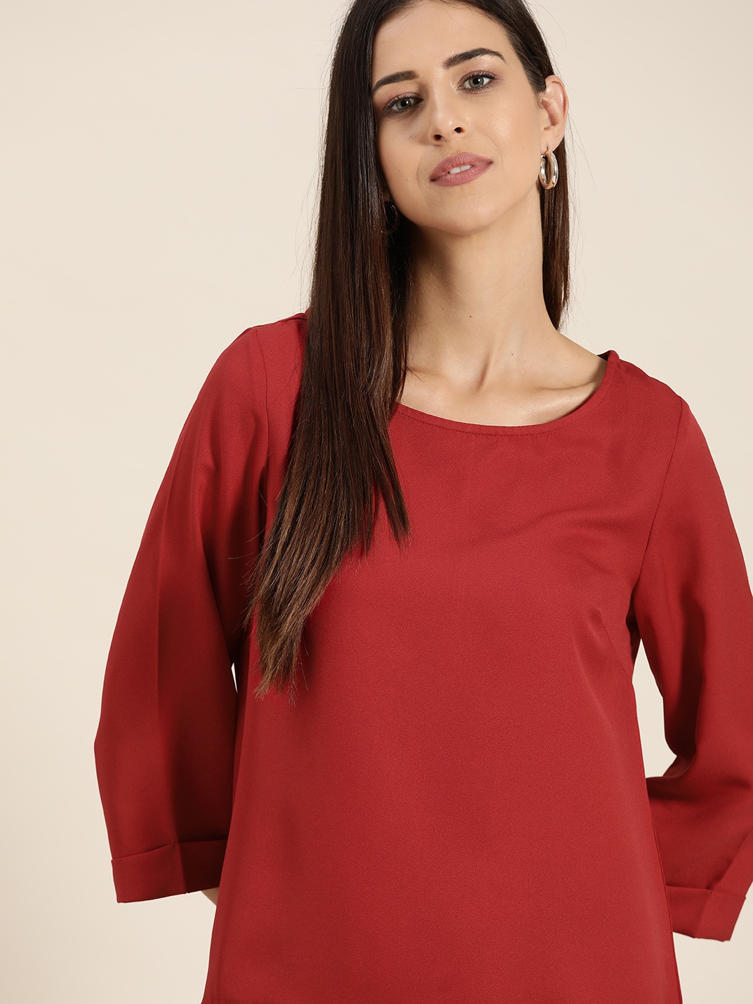 

her by invictus Red Regular Top